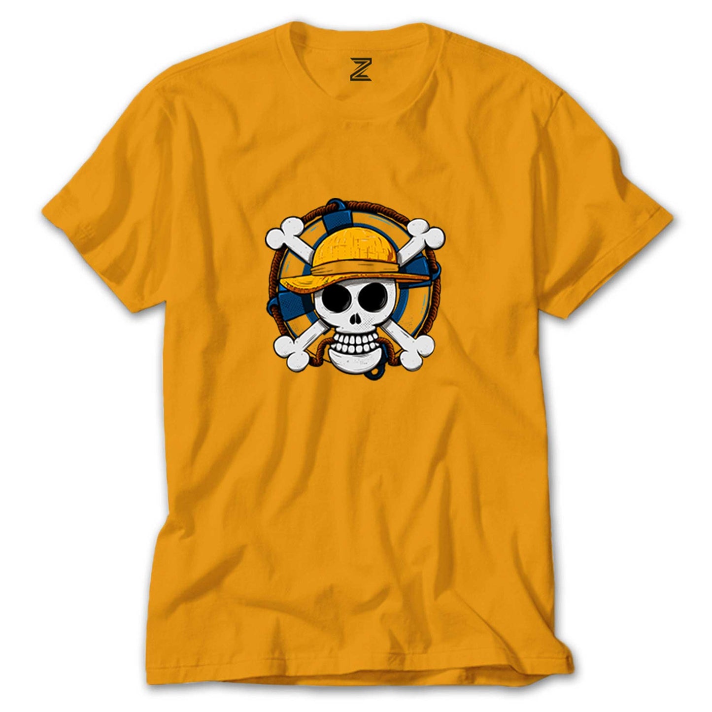 One Piece Skull renkli tişört