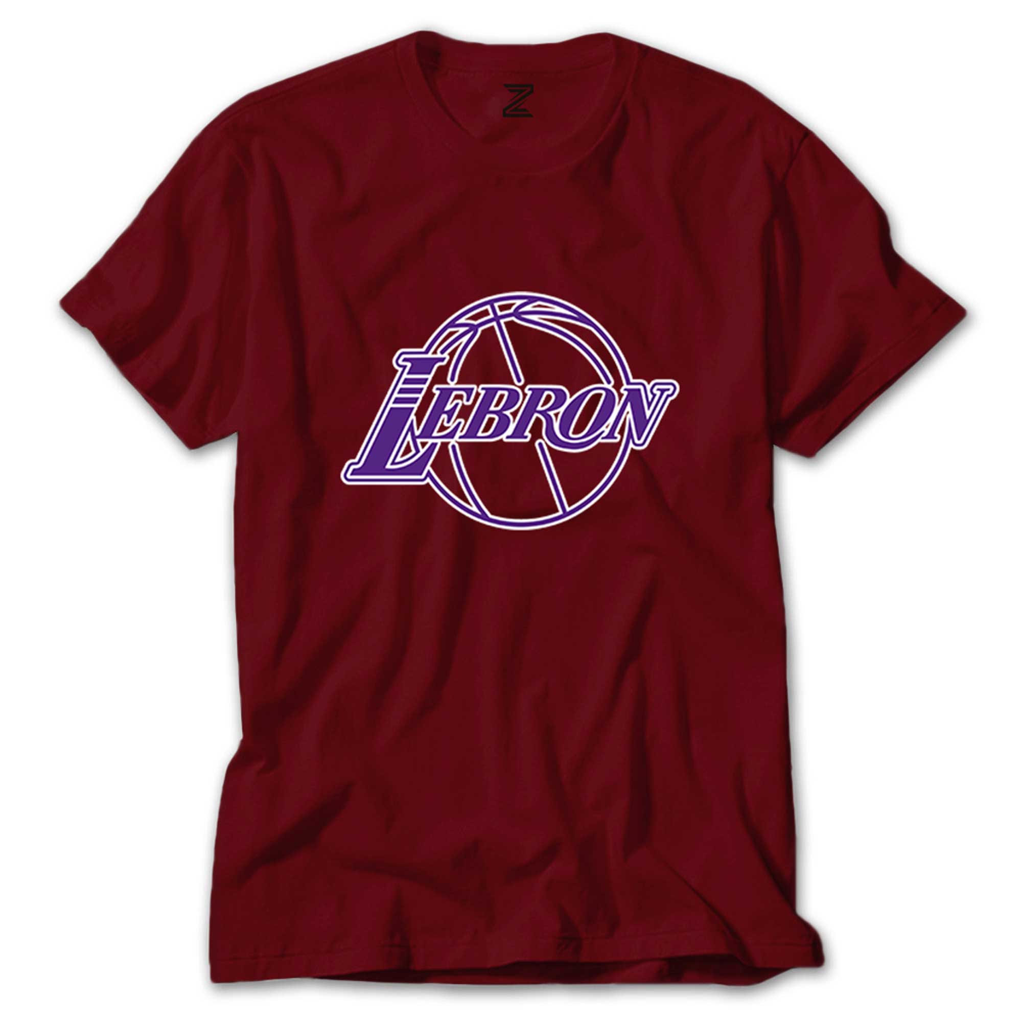 Lebron James Lakers Logo Renkli Tişört