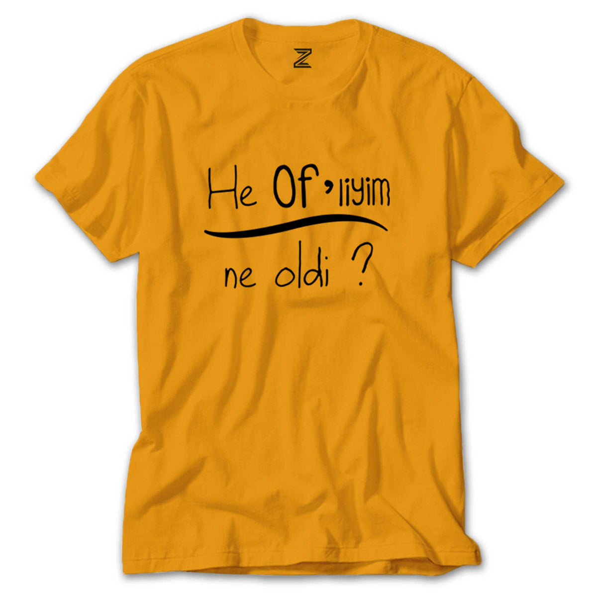 He Ofliyim renkli tişört
