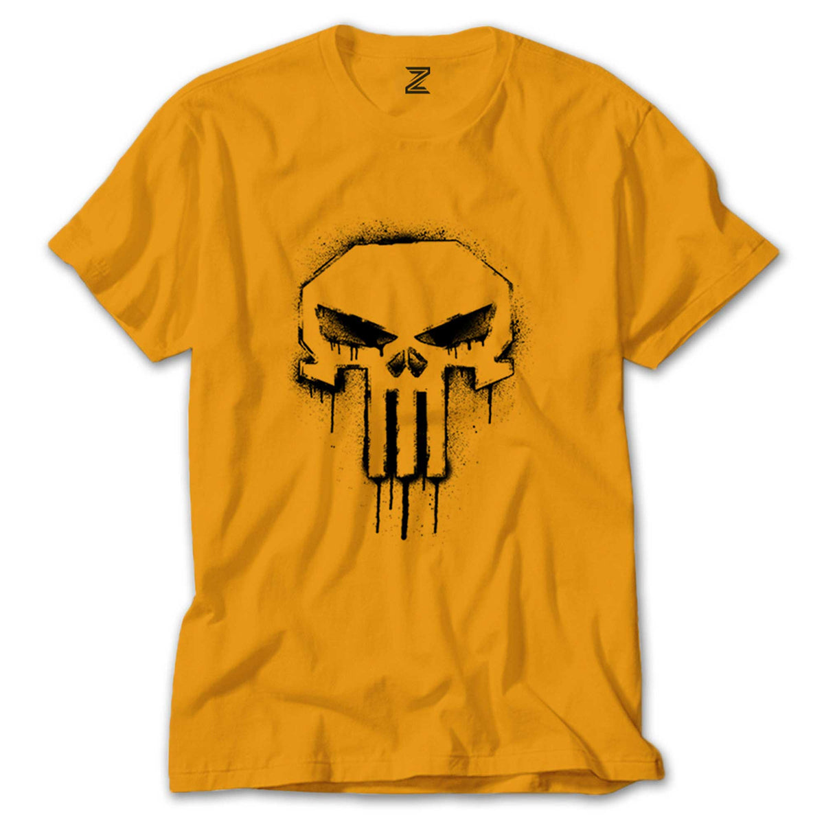 Punisher Spray Paint renkli tişört