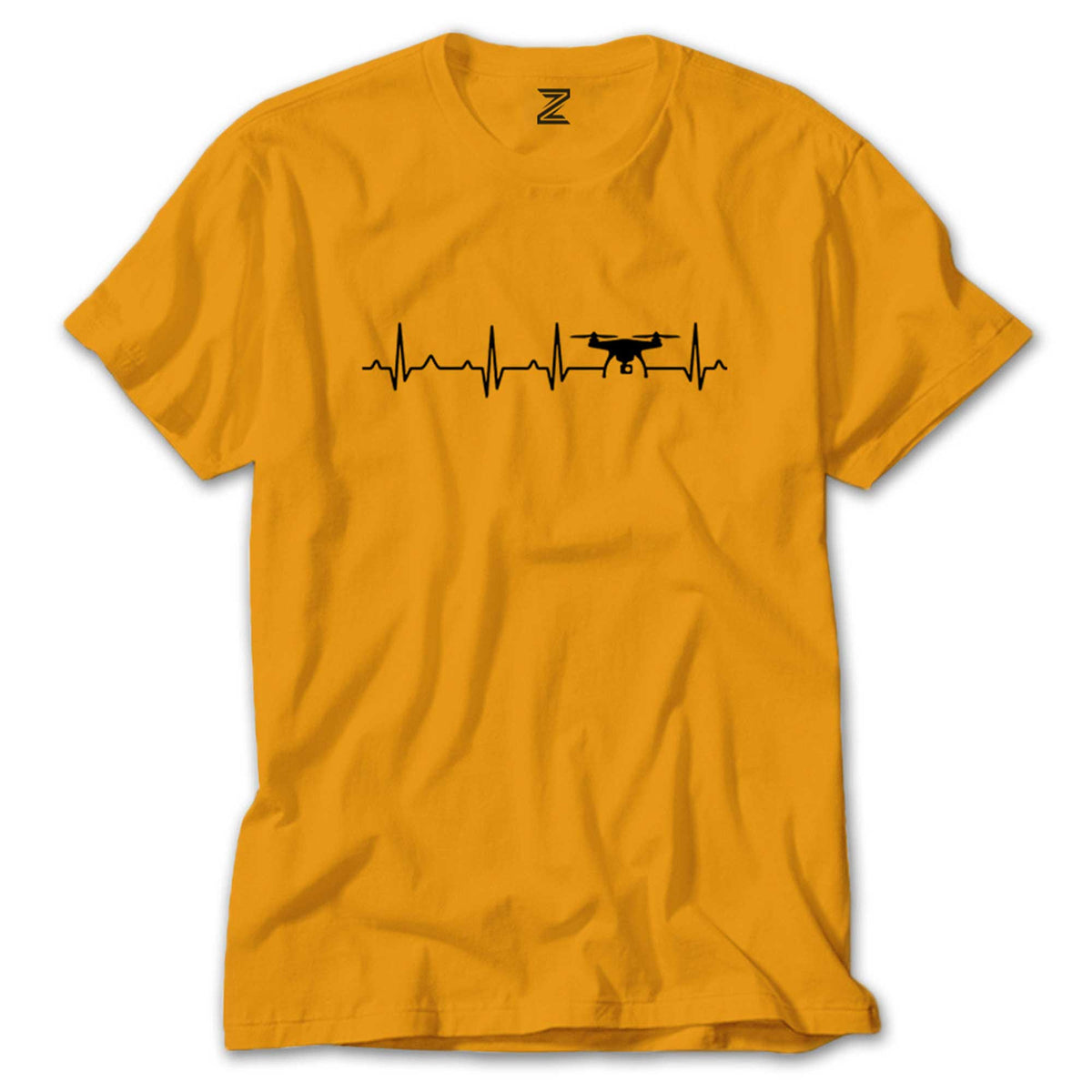 Drone Heartbeat renkli tişört