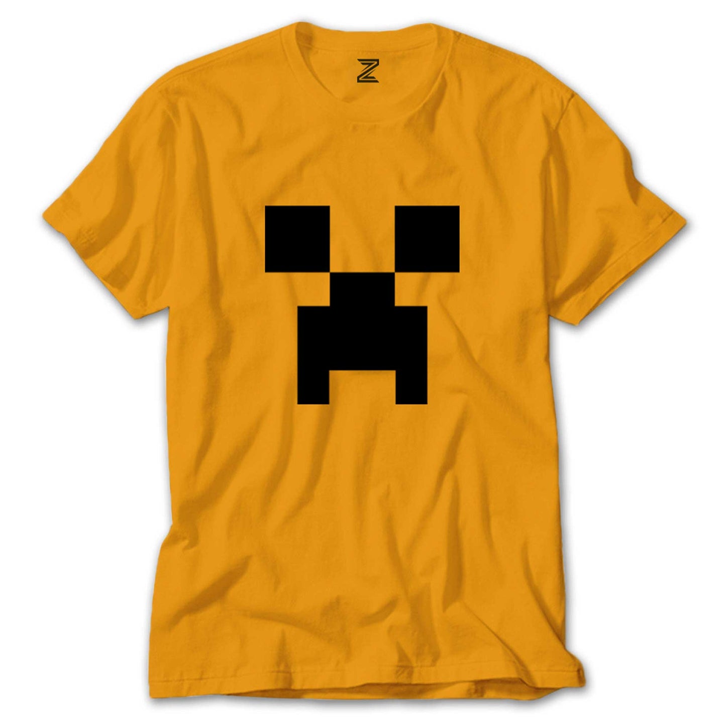 Minecraft Creeper Face Renkli Tişört