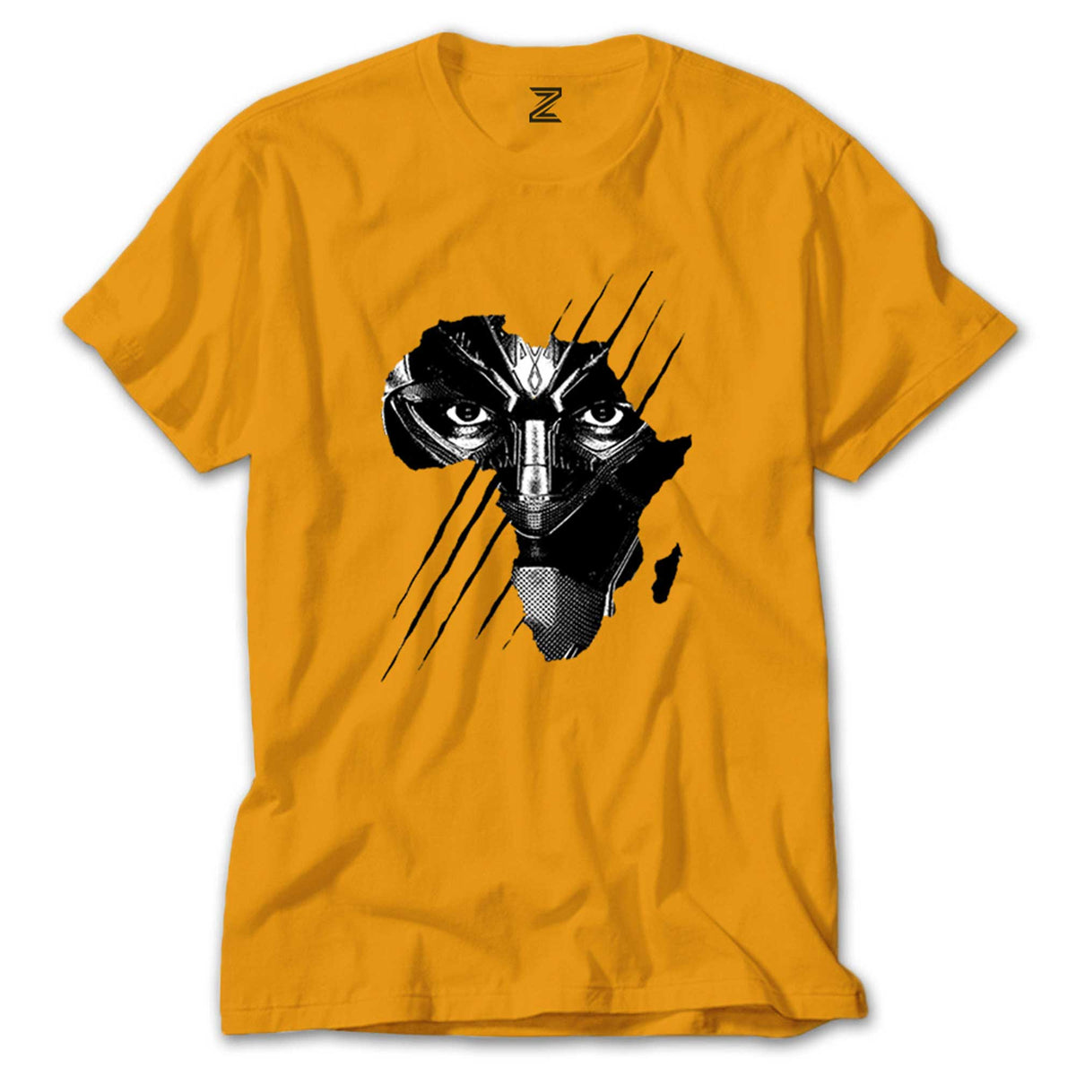 Black Panther Face renkli tişört