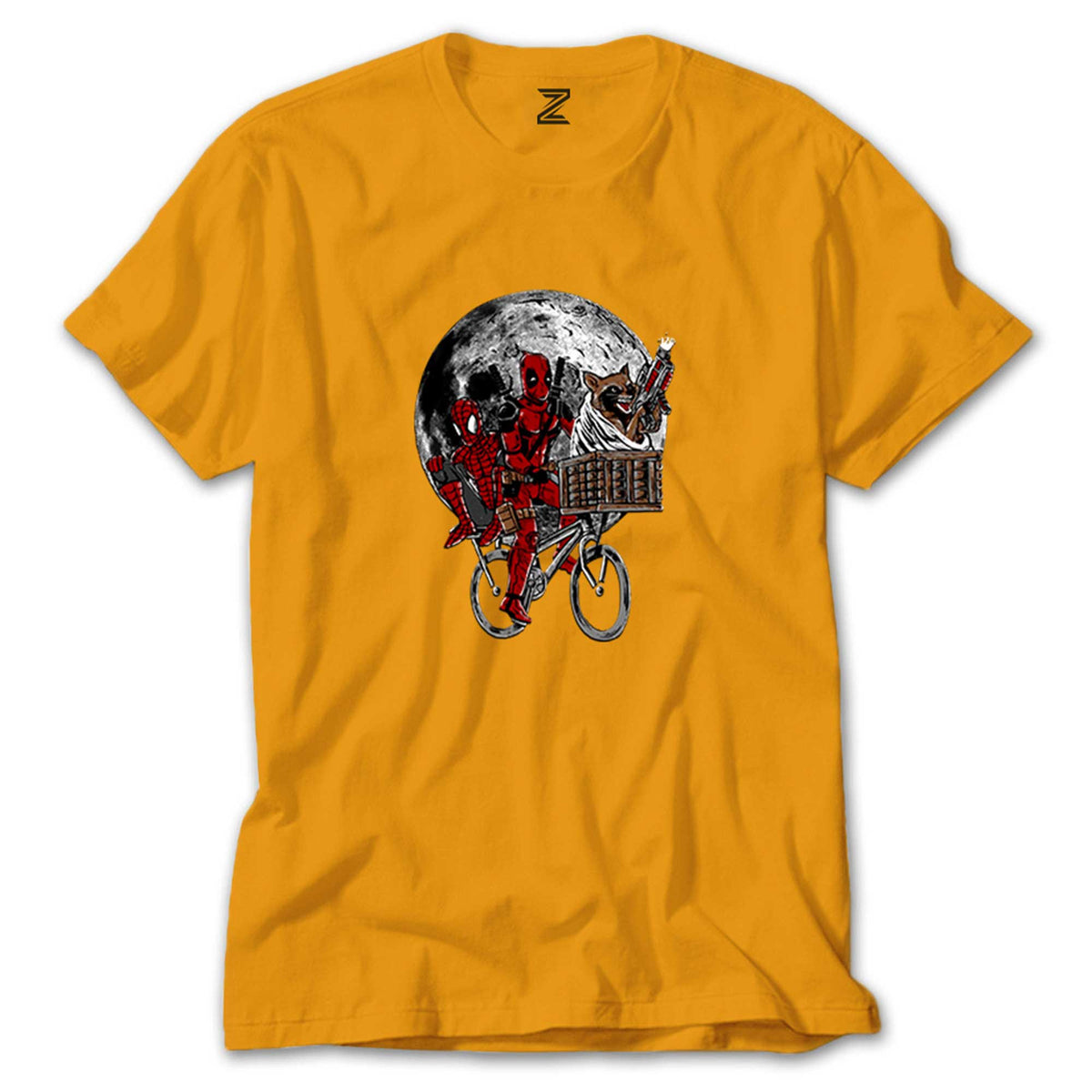 Deadpool and Moon renkli tişört