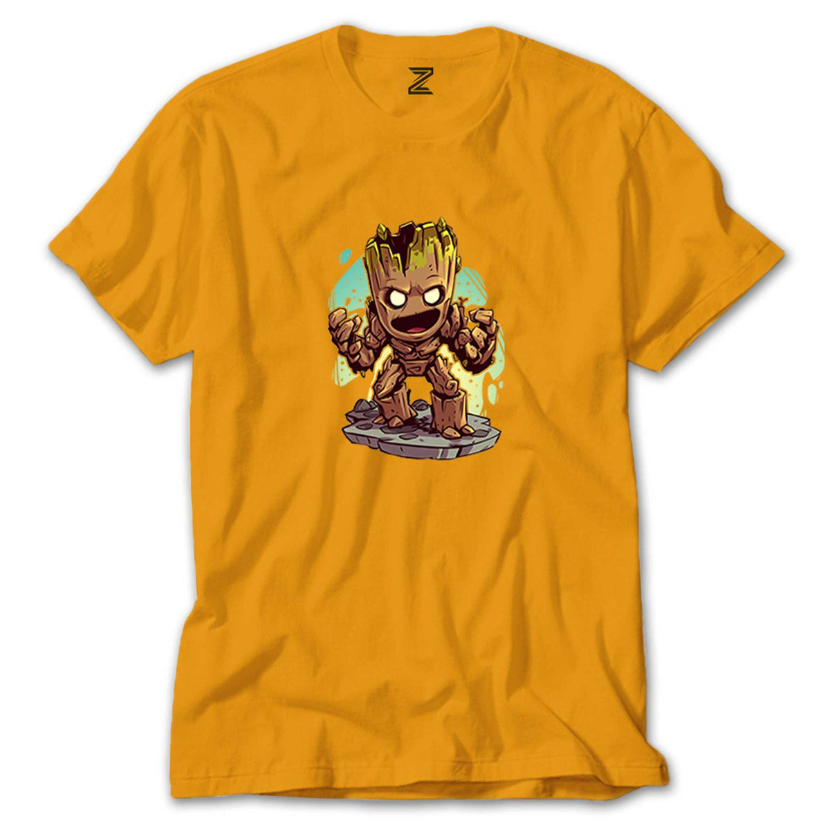 I'm Groot Angry Cartoon renkli tişört