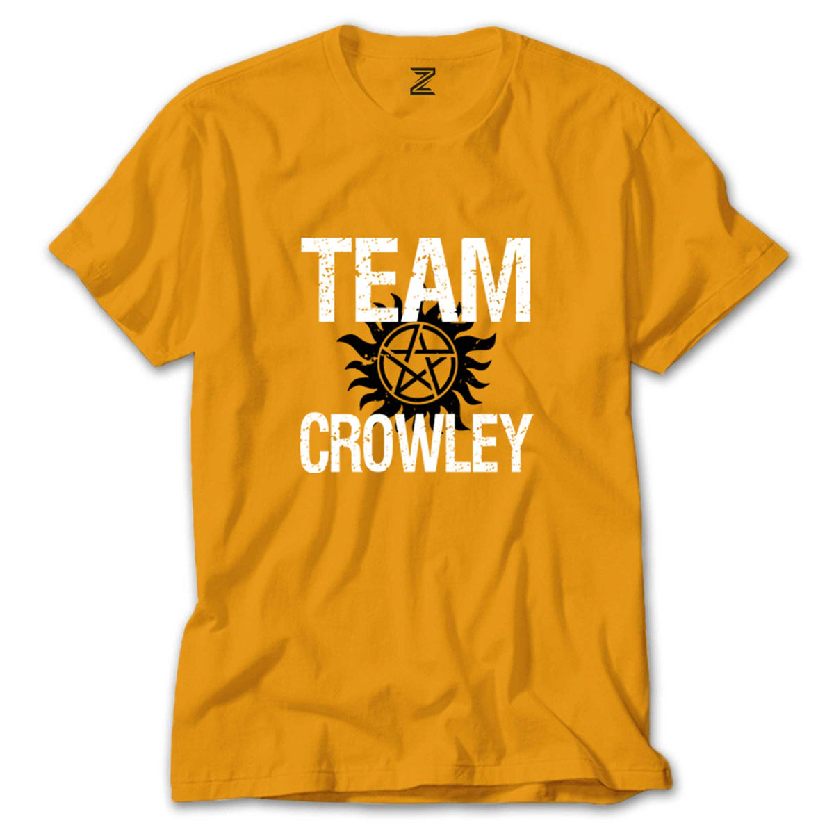 SuperNatural Team Crowley renkli tişört