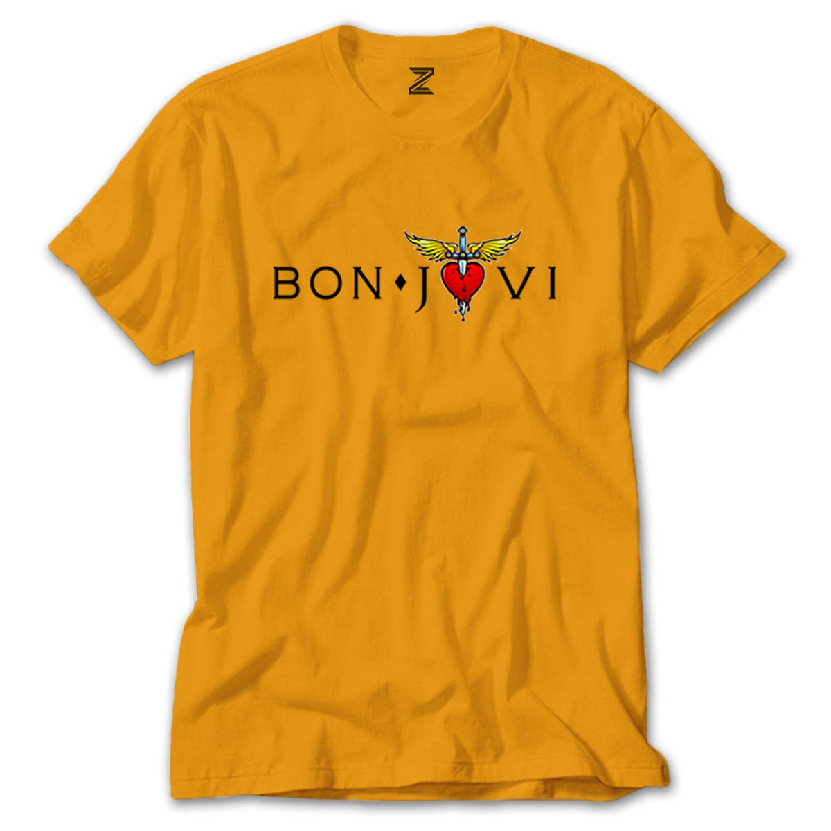 Bon Jovi in Heart renkli tişört