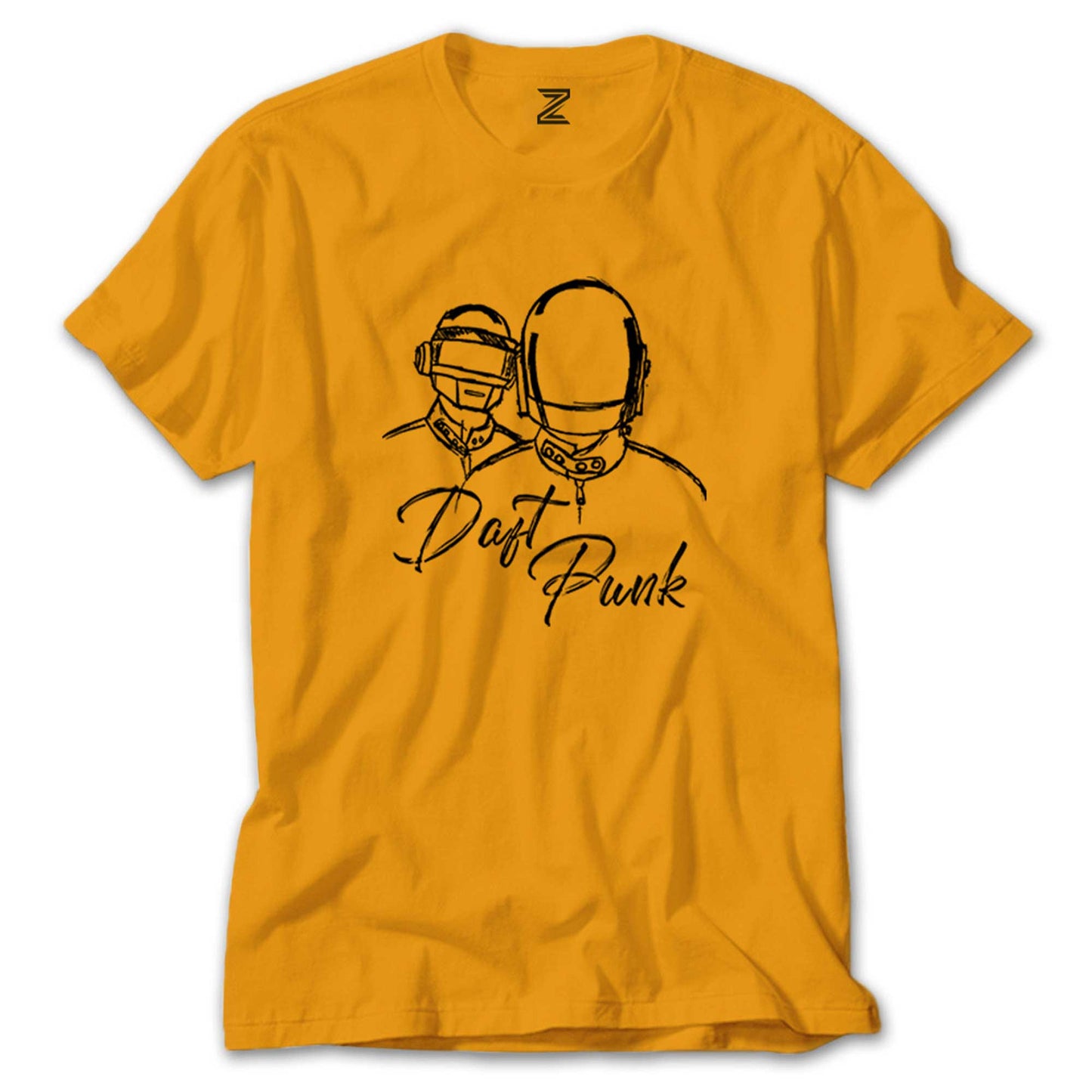 Daft Punk Drawing renkli tişört