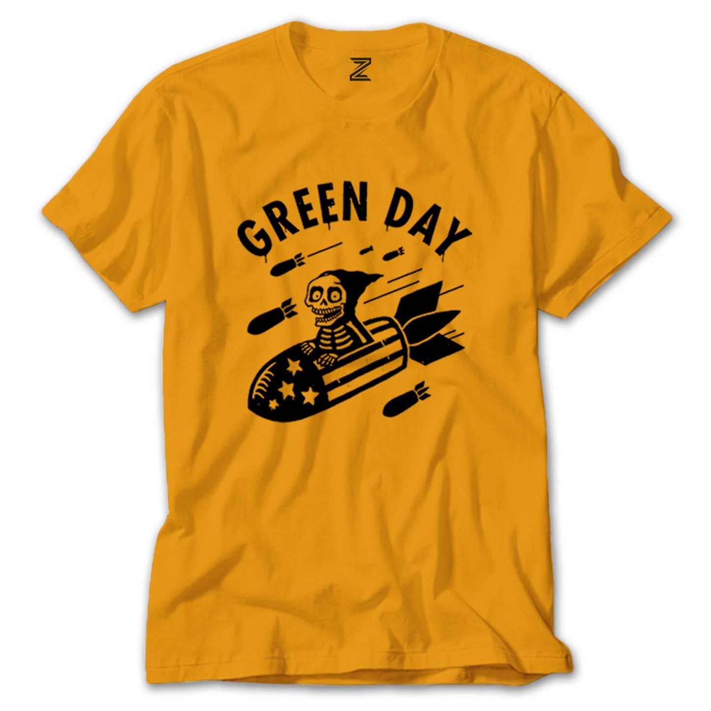 Green Day Skeleton Renkli Tişört