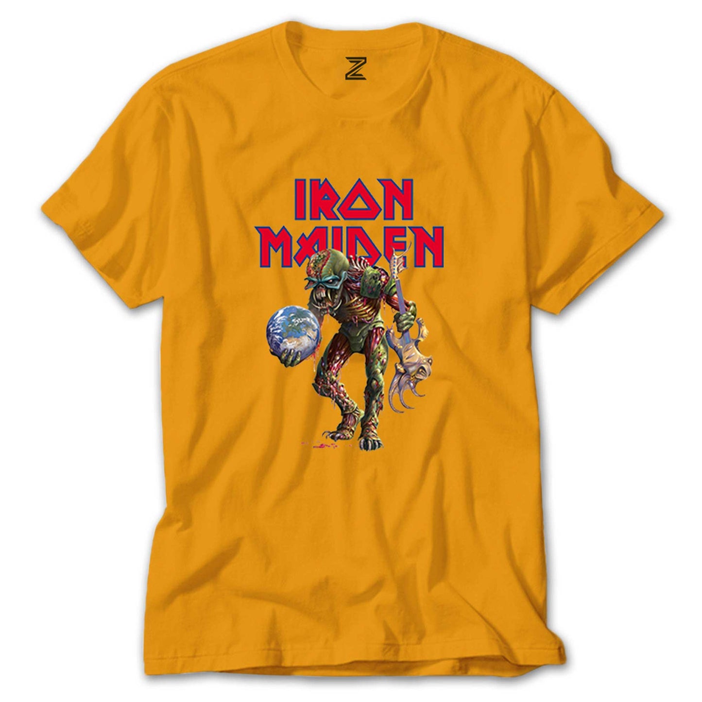 Iron Maiden Monster Guitarist renkli tişört