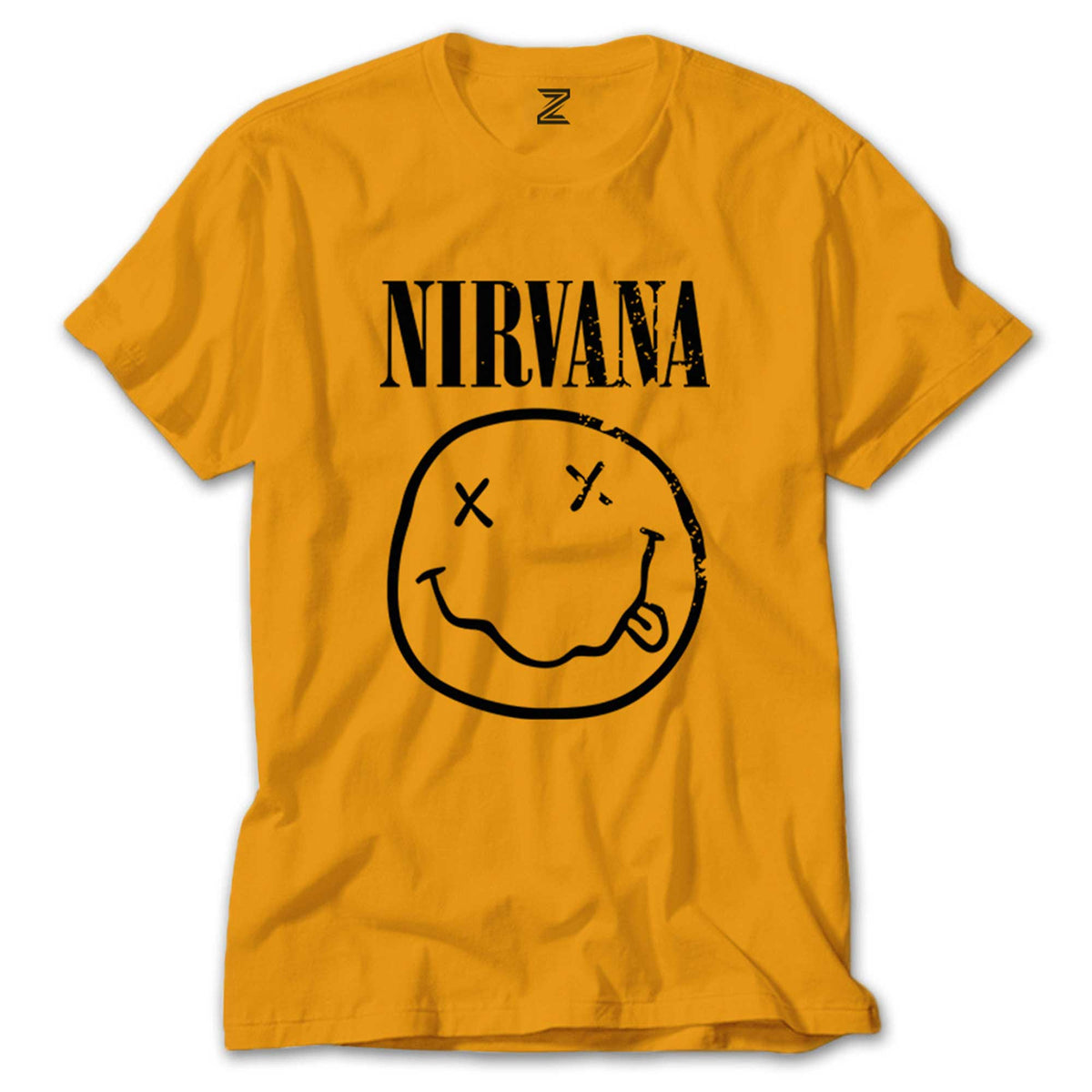 Nirvana Smiley Face renkli tişört