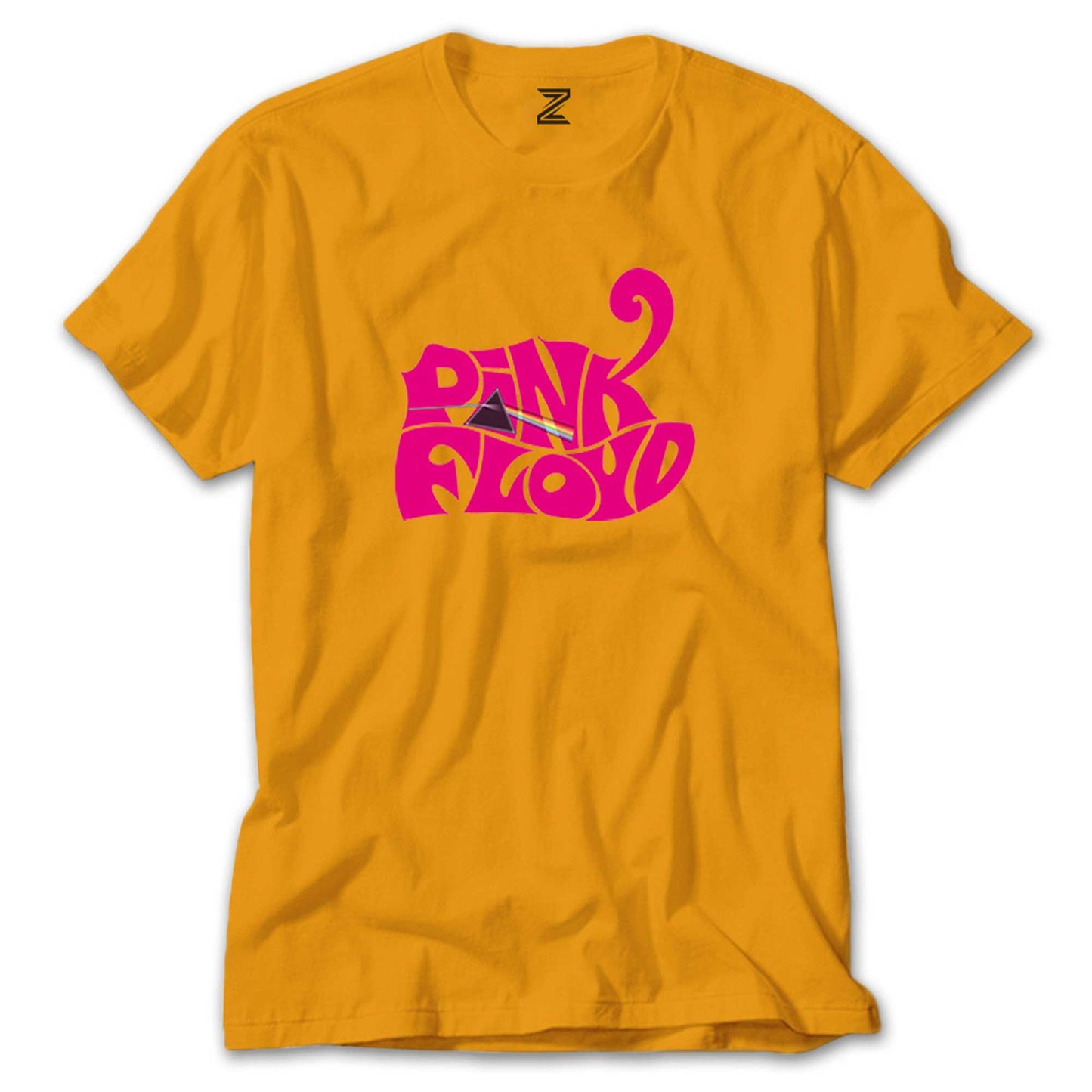 Pink Floyd Black Text Renkli Tişört
