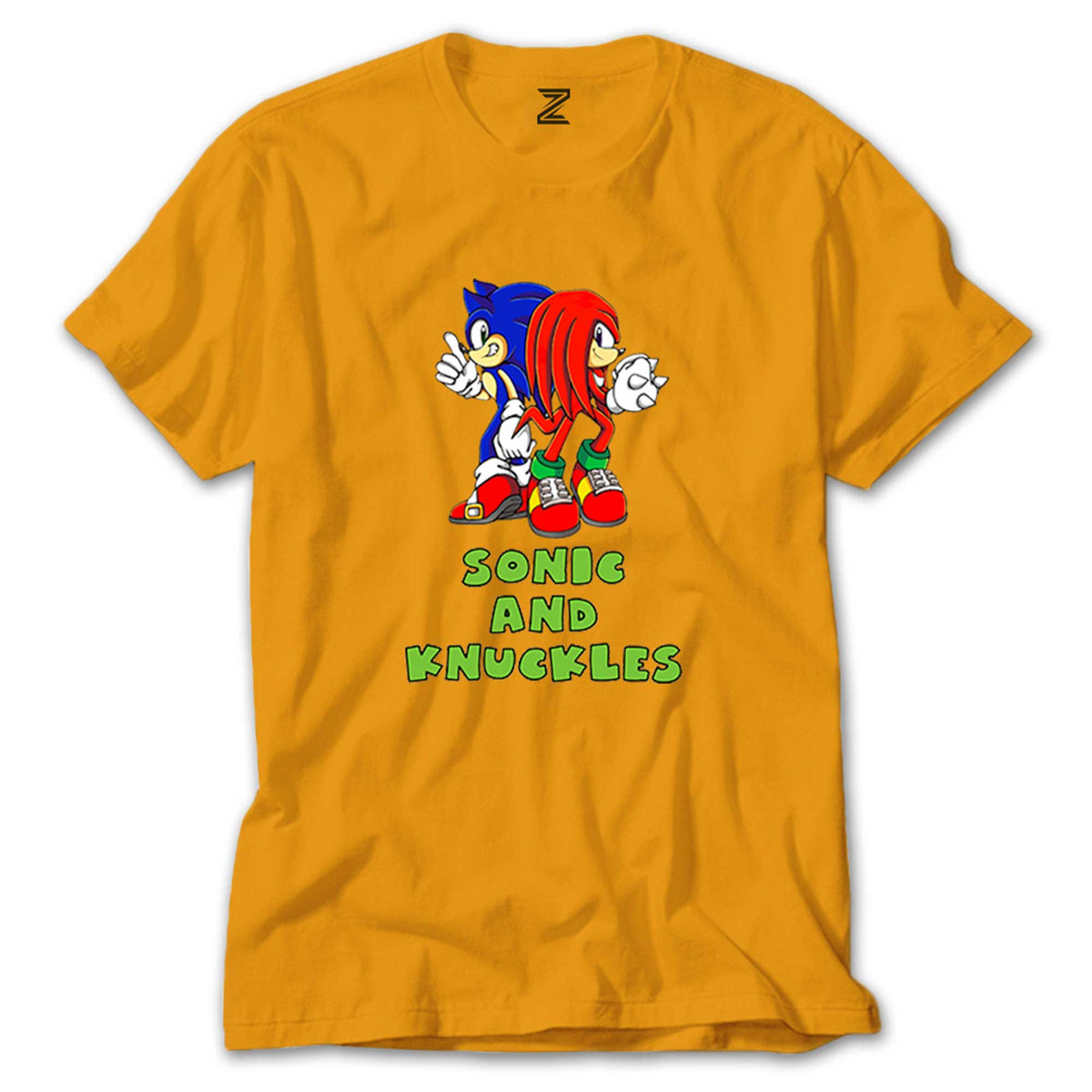Sonic and Knuckles renkli tişört