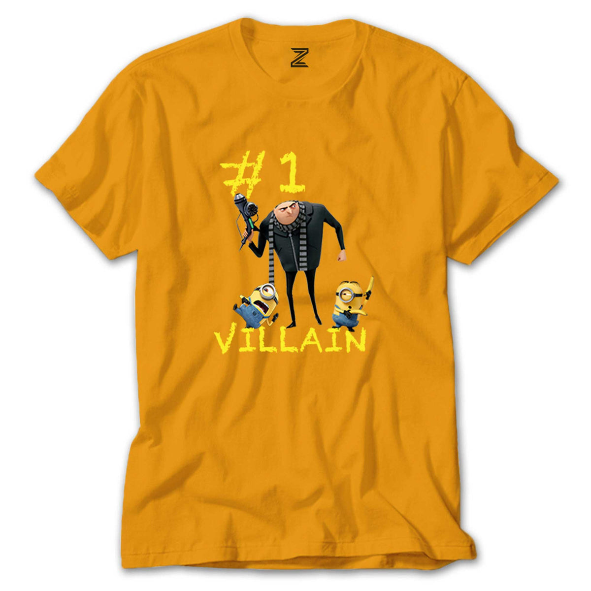 Minions And Gru Villain renkli tişört