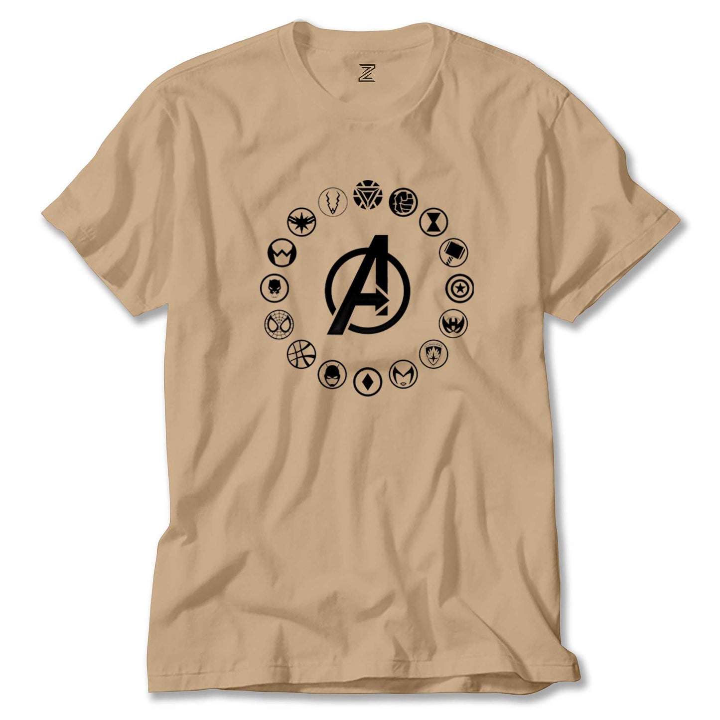 Avengers Heroes Logo Renkli Tişört