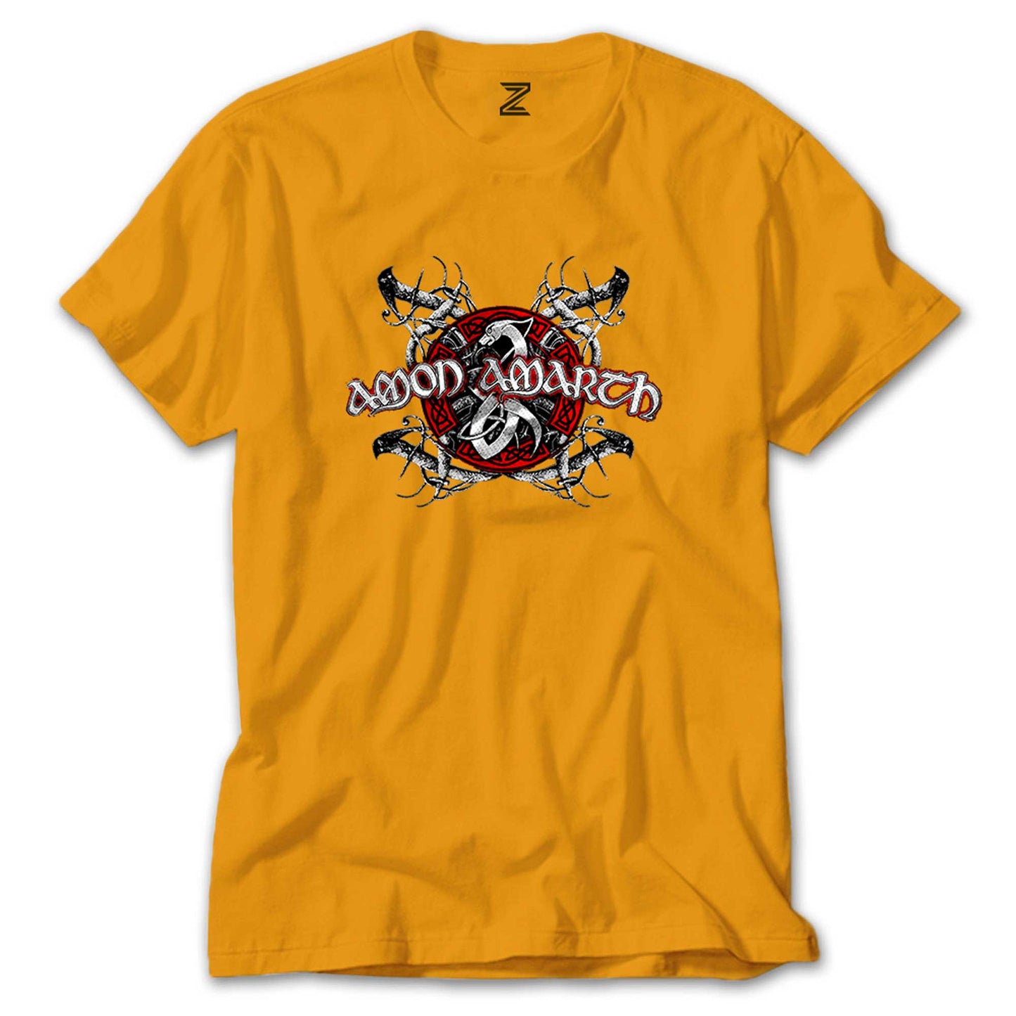 Amon Amarth Black and Red renkli tişört