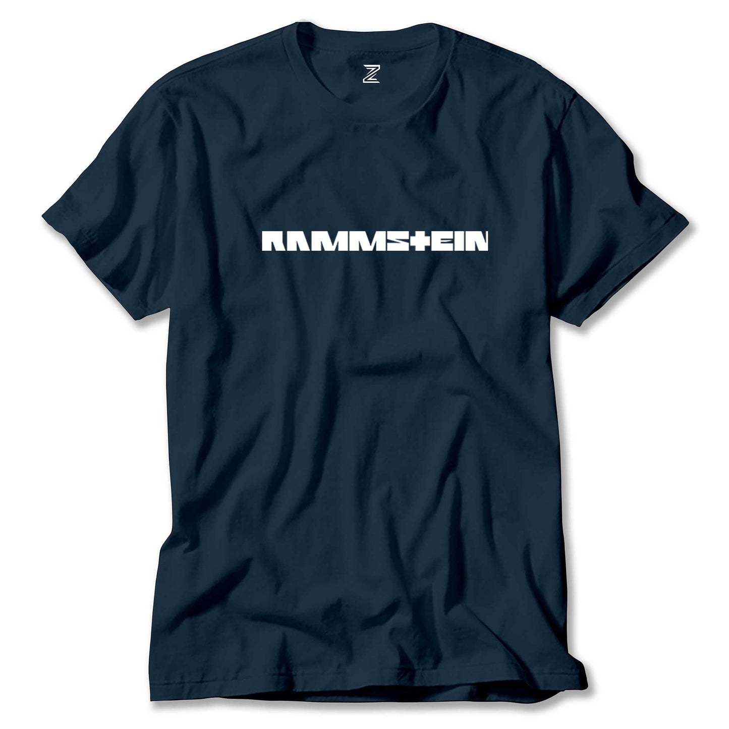 İndirimli Rammstein Text Lacivert Tişört