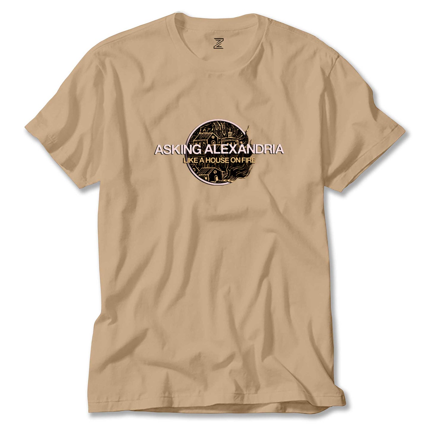 Asking Alexandria Like A House On Fire Renkli Tişört