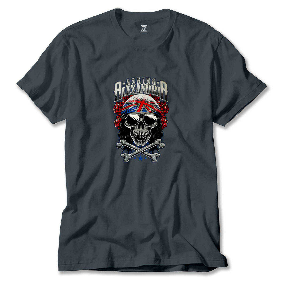 Asking Alexandria Skull renkli tişört