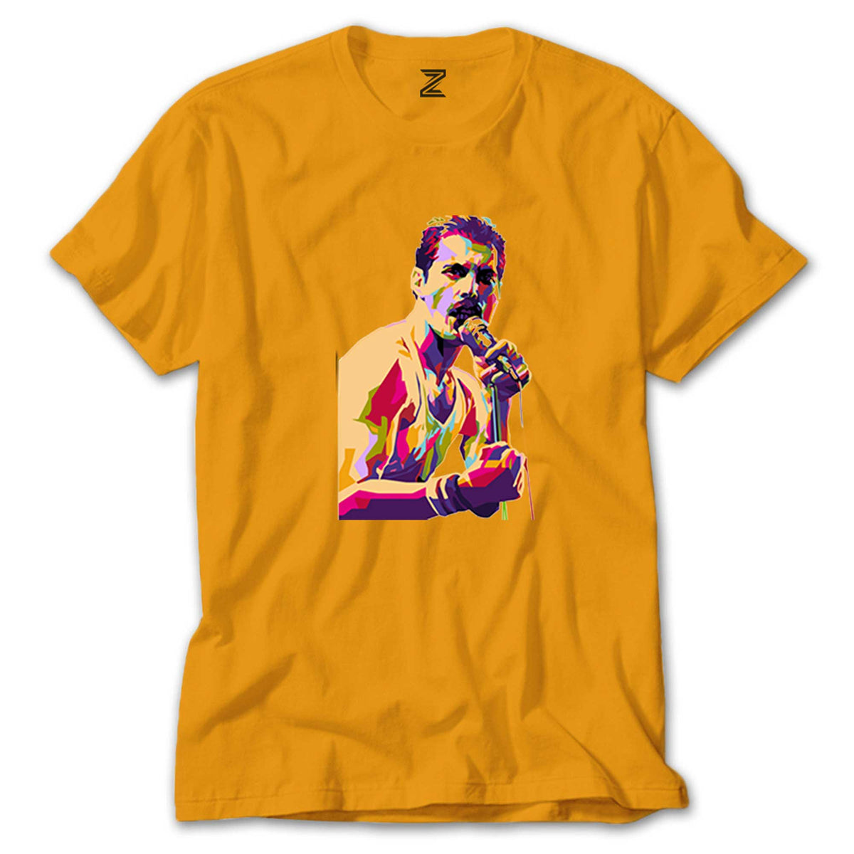 Queen Freddie Mercury Portre renkli tişört