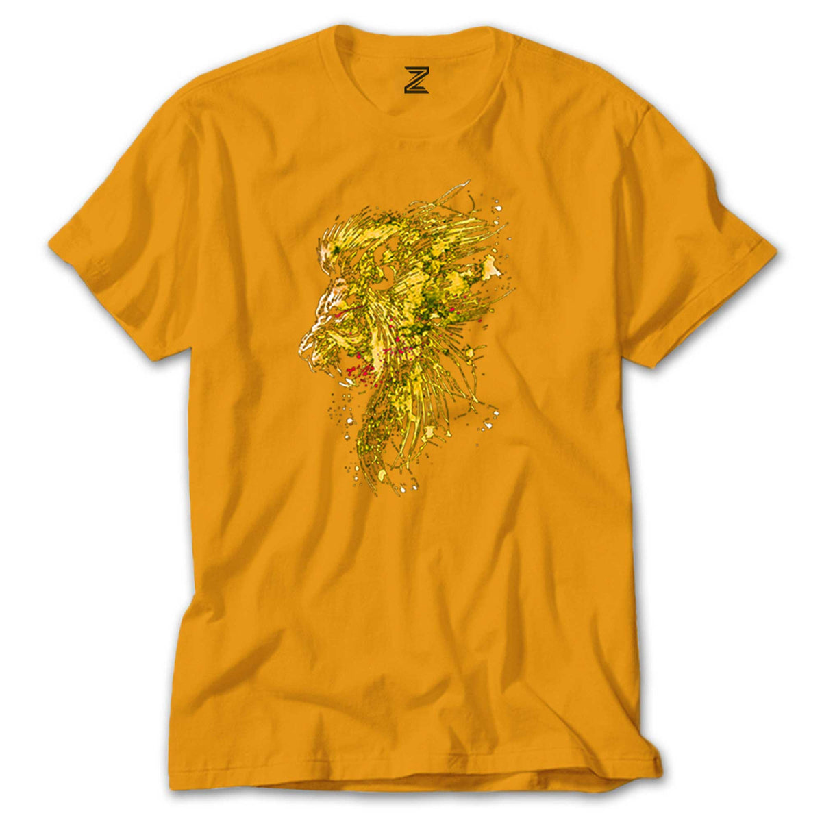 Gold Lion Splash renkli tişört