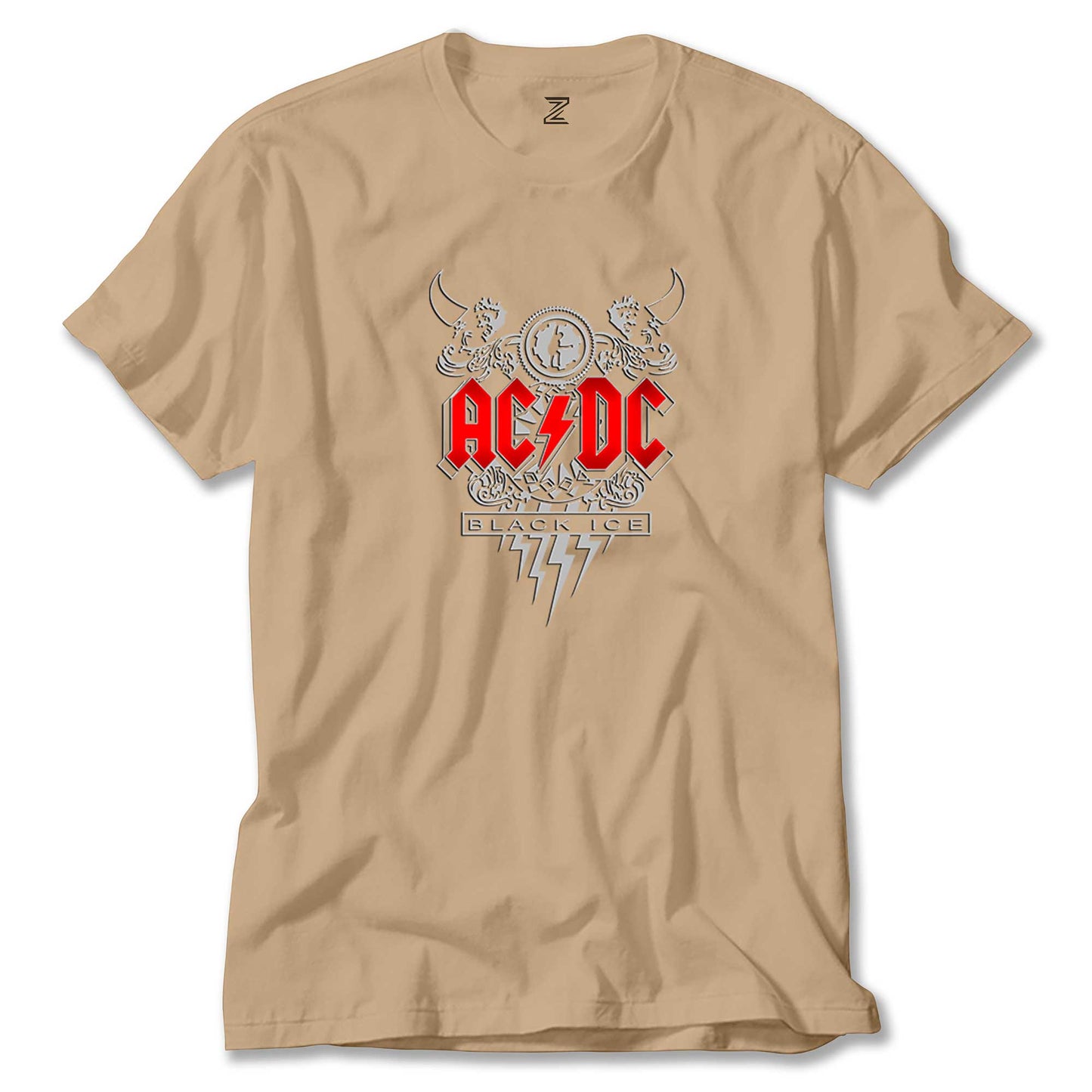 AC DC Black Ice Design renkli tişört