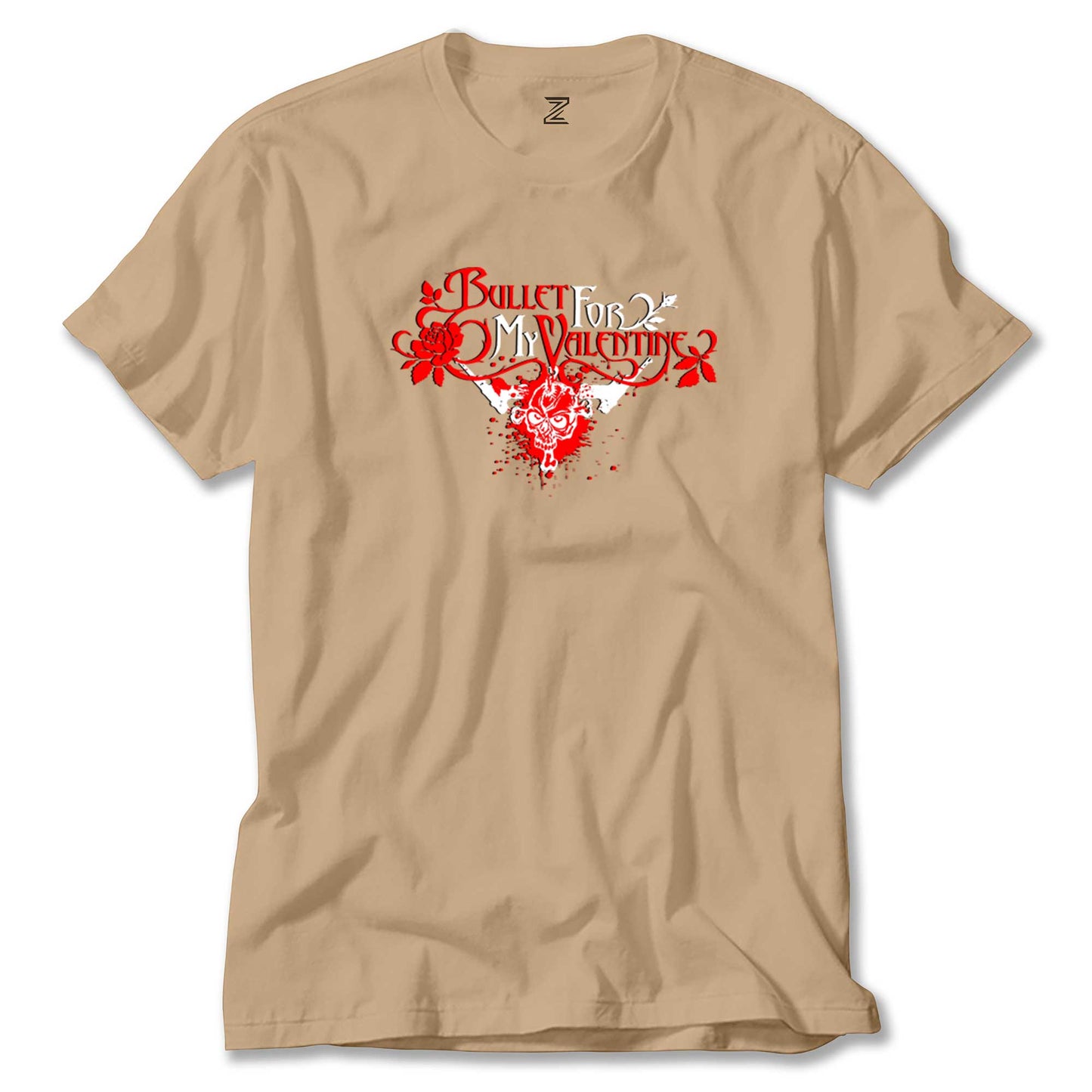 Bullet Gor My Valentine Skull Classic renkli tişört