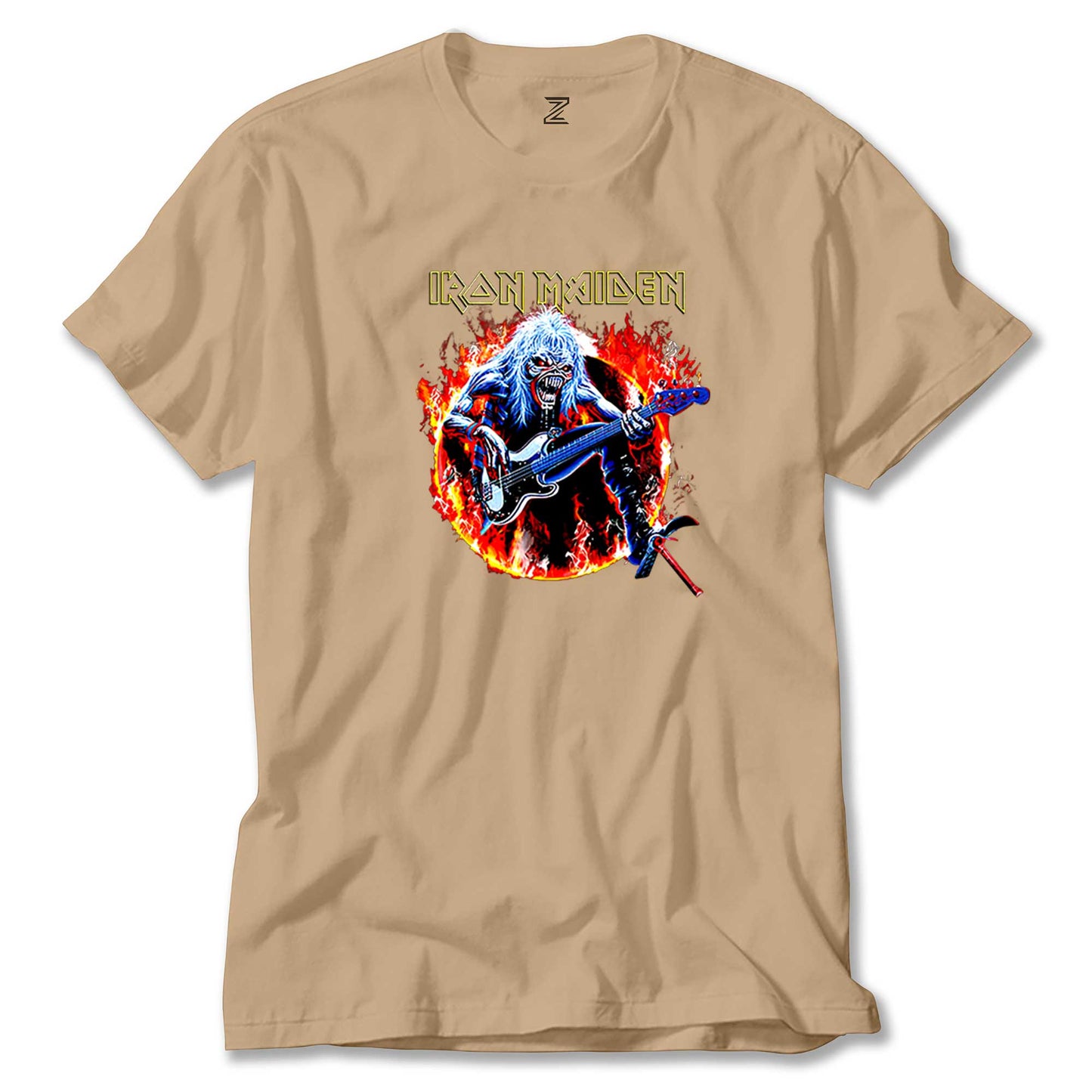 Iron Maiden Fire Renkli Tişört