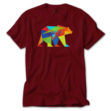 Bear Color Mozaik Renkli Tişört