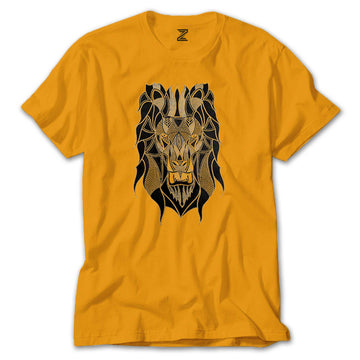Lion Mozaik Renkli Tişört