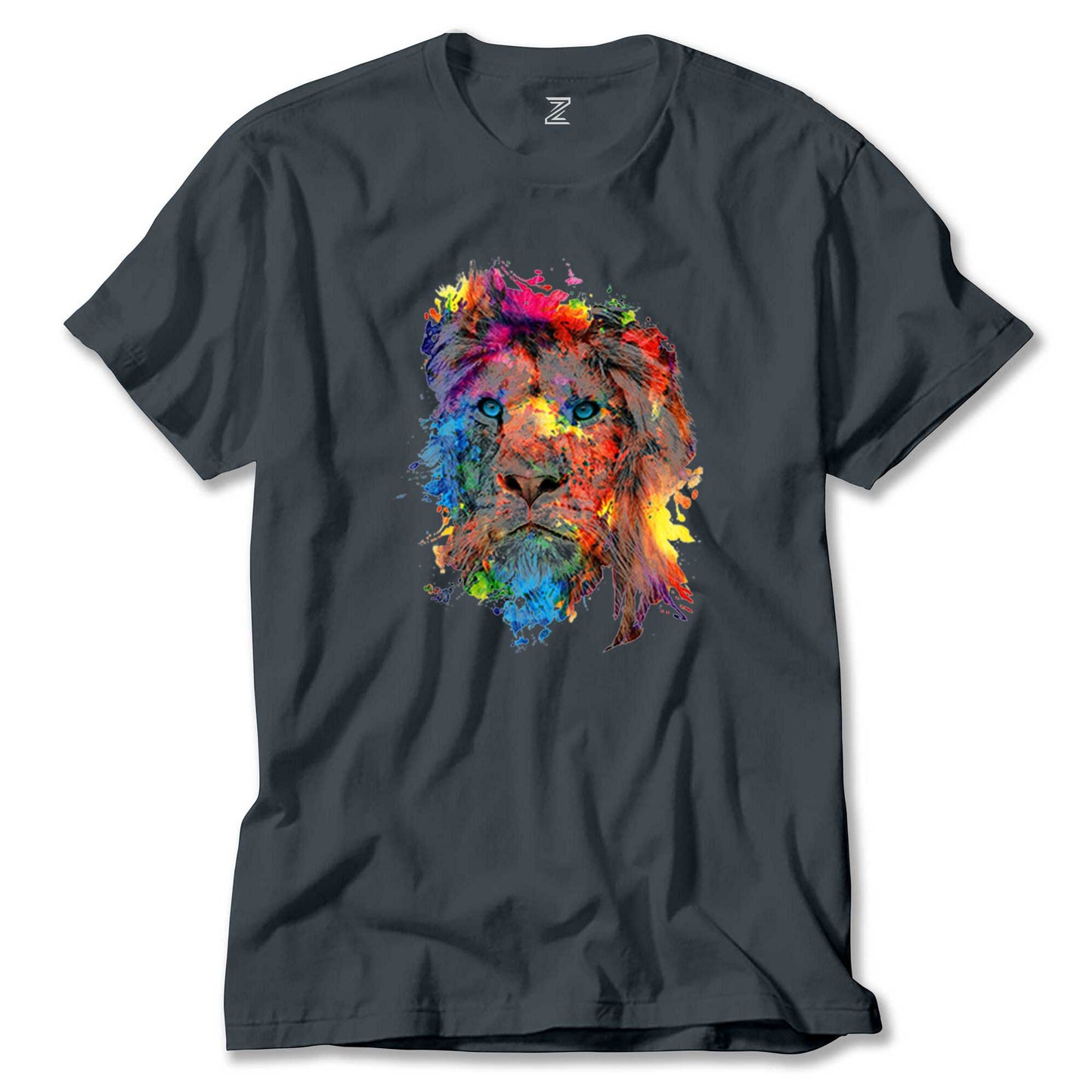 Lion Rainbow renkli tişört