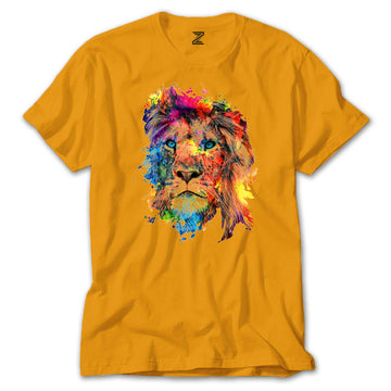 Lion Rainbow Renkli Tişört