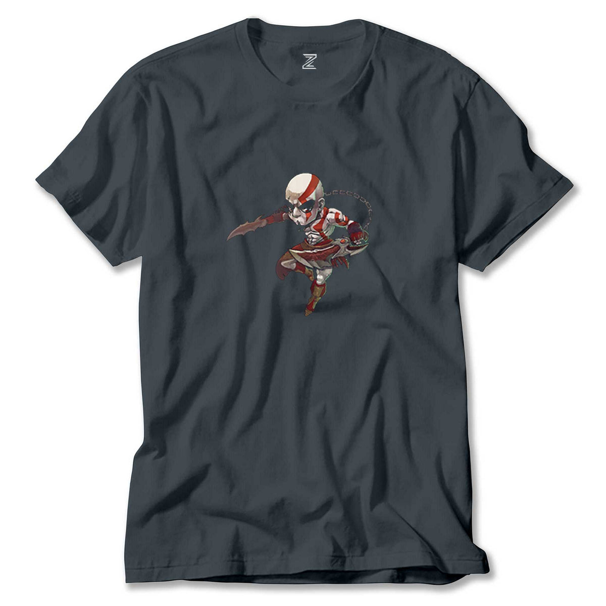 God Of War Kratos Cartoon renkli tişört