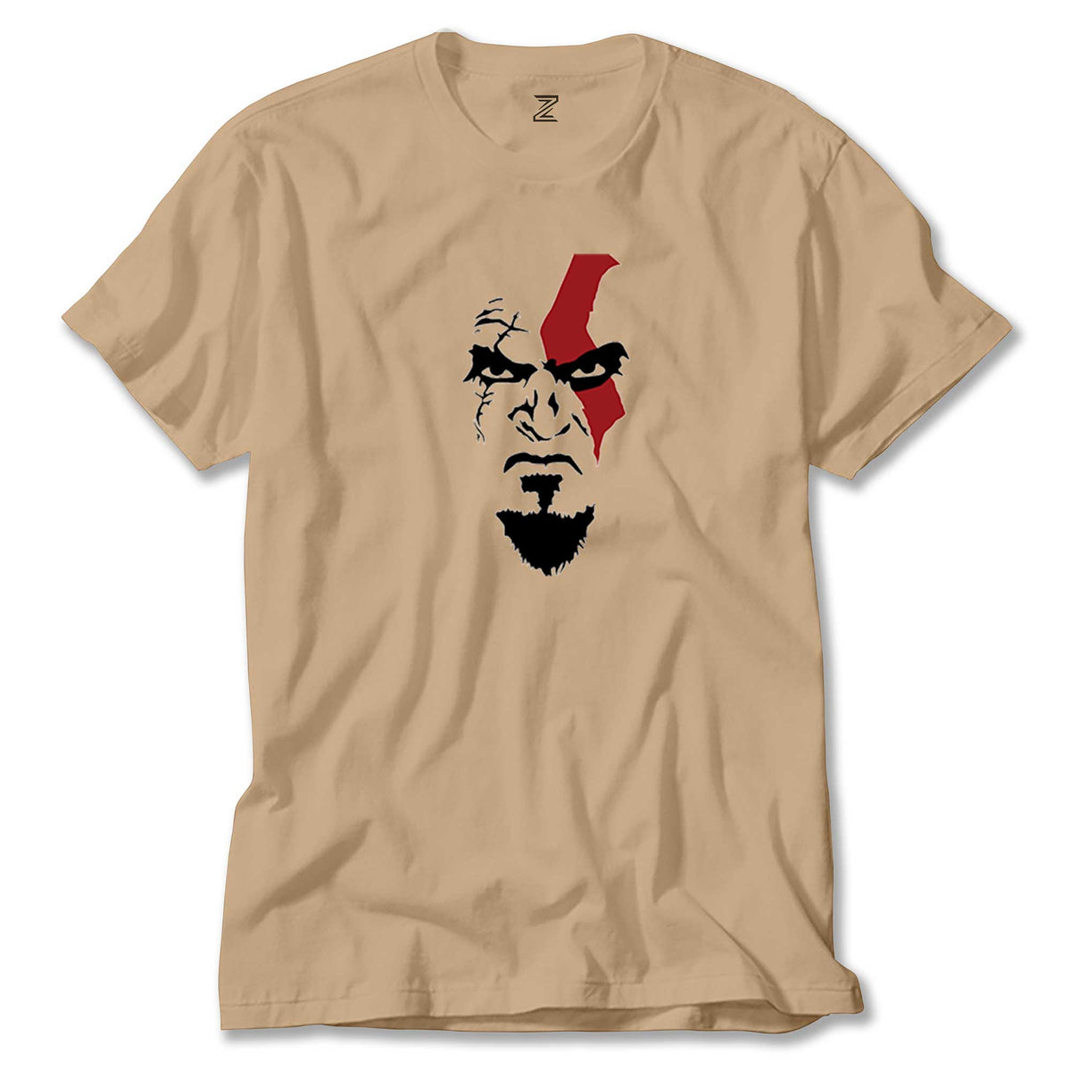 God Of War Kratos Face renkli tişört