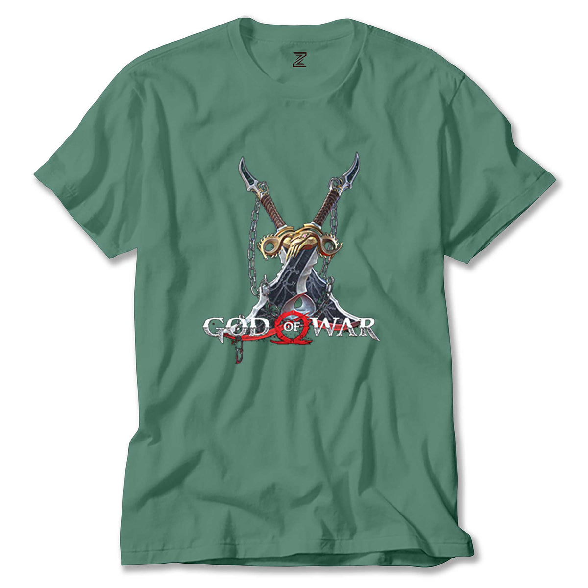 God Of War Kratos Kılıçları renkli tişört