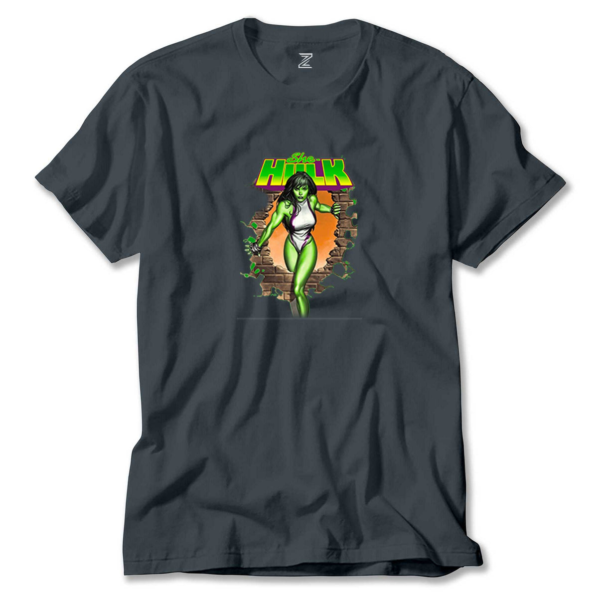 She Hulk Duvar renkli tişört