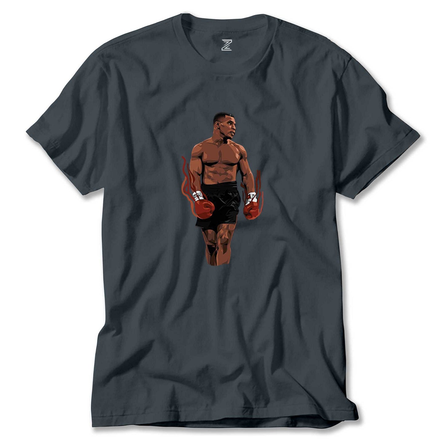 Mike Tyson Fire Boxing Gloves Renkli Tişört