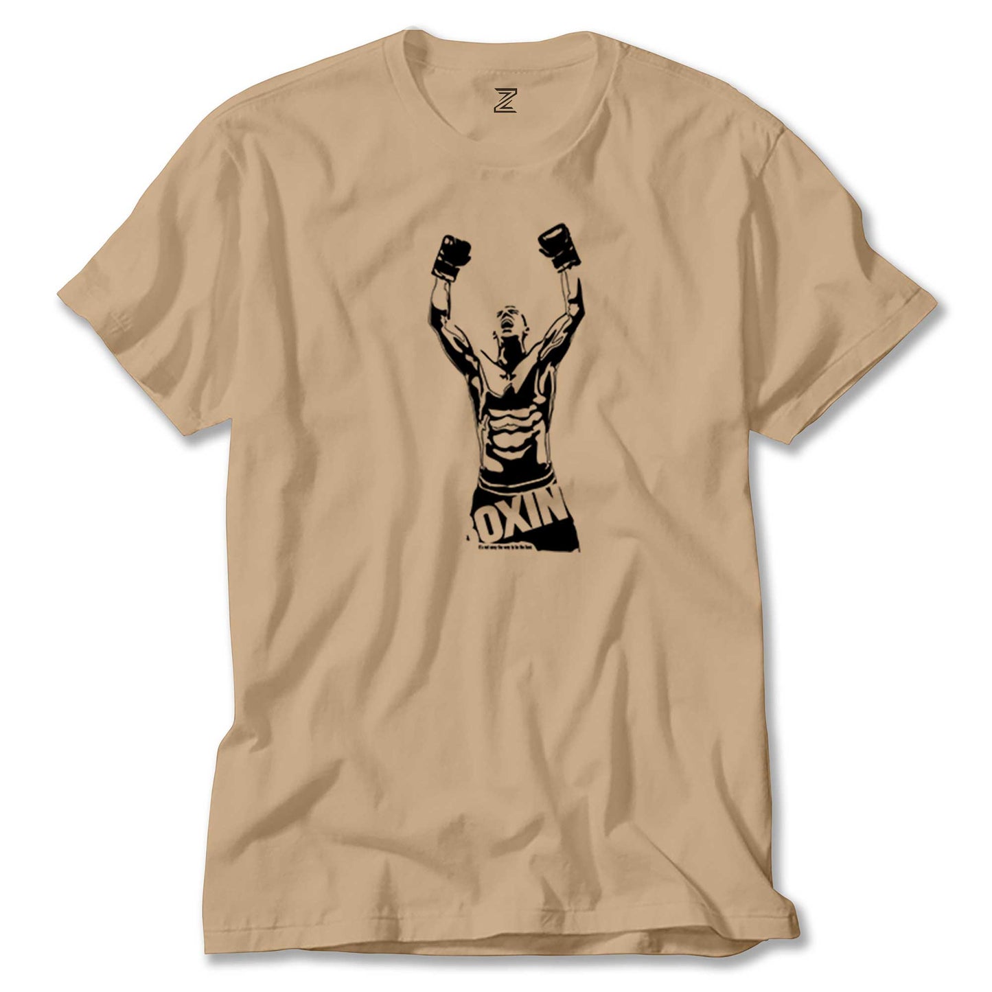 Boxing Fighter Silhouette Renkli Tişört