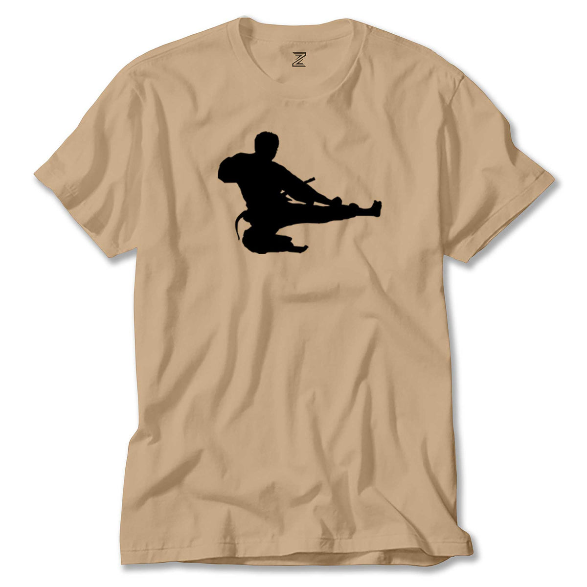 Taekwondo Karate Silhouette renkli tişört