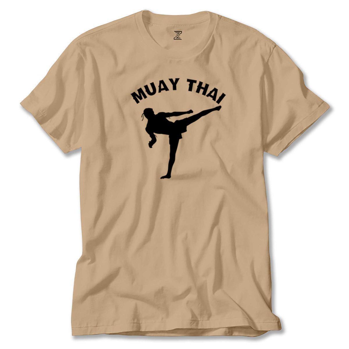 Karate Muay Thai Silhouette renkli tişört