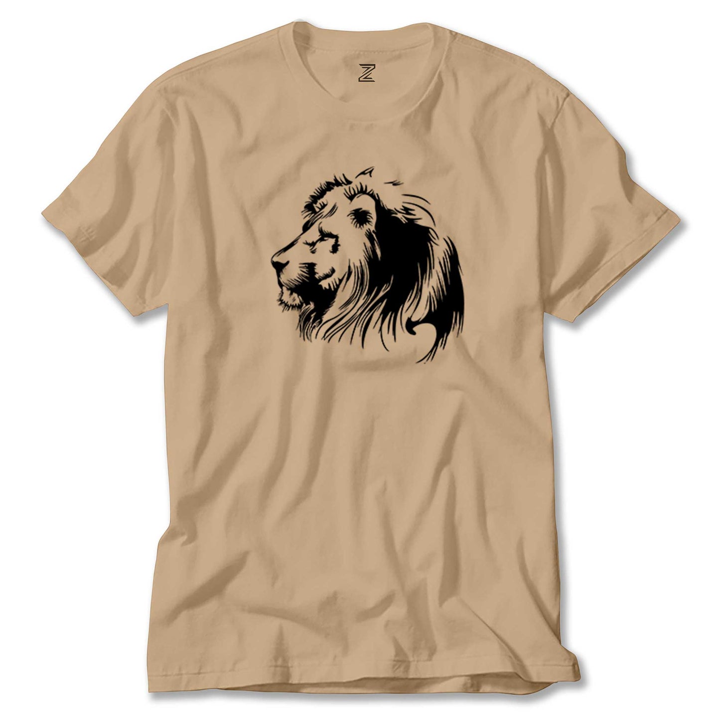 Black Lion Silhouette renkli tişört