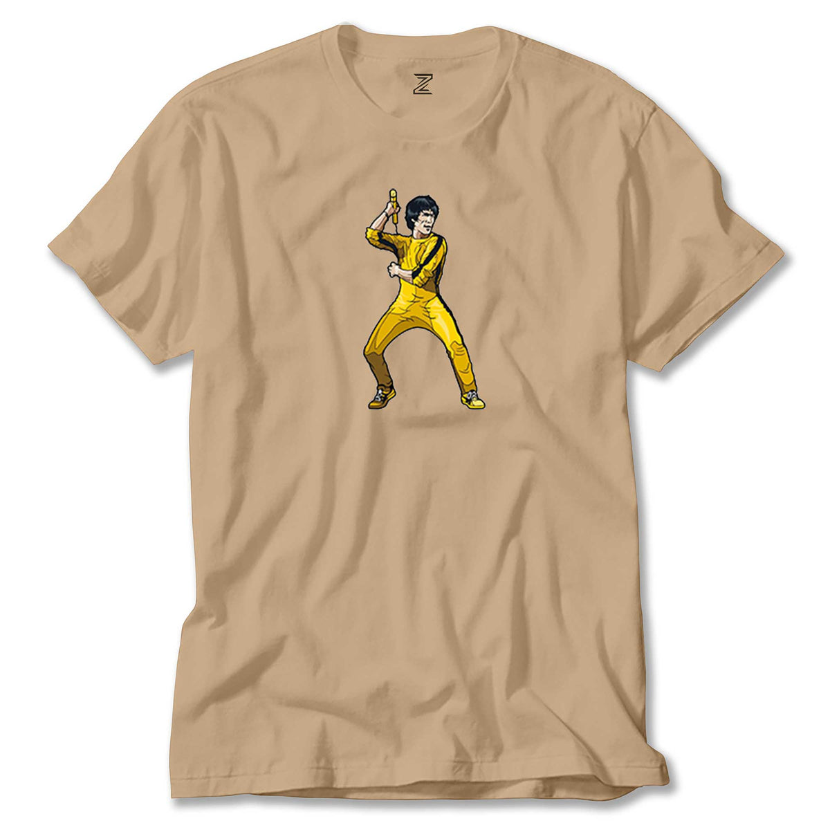 Bruce Lee Face for fight renkli tişört