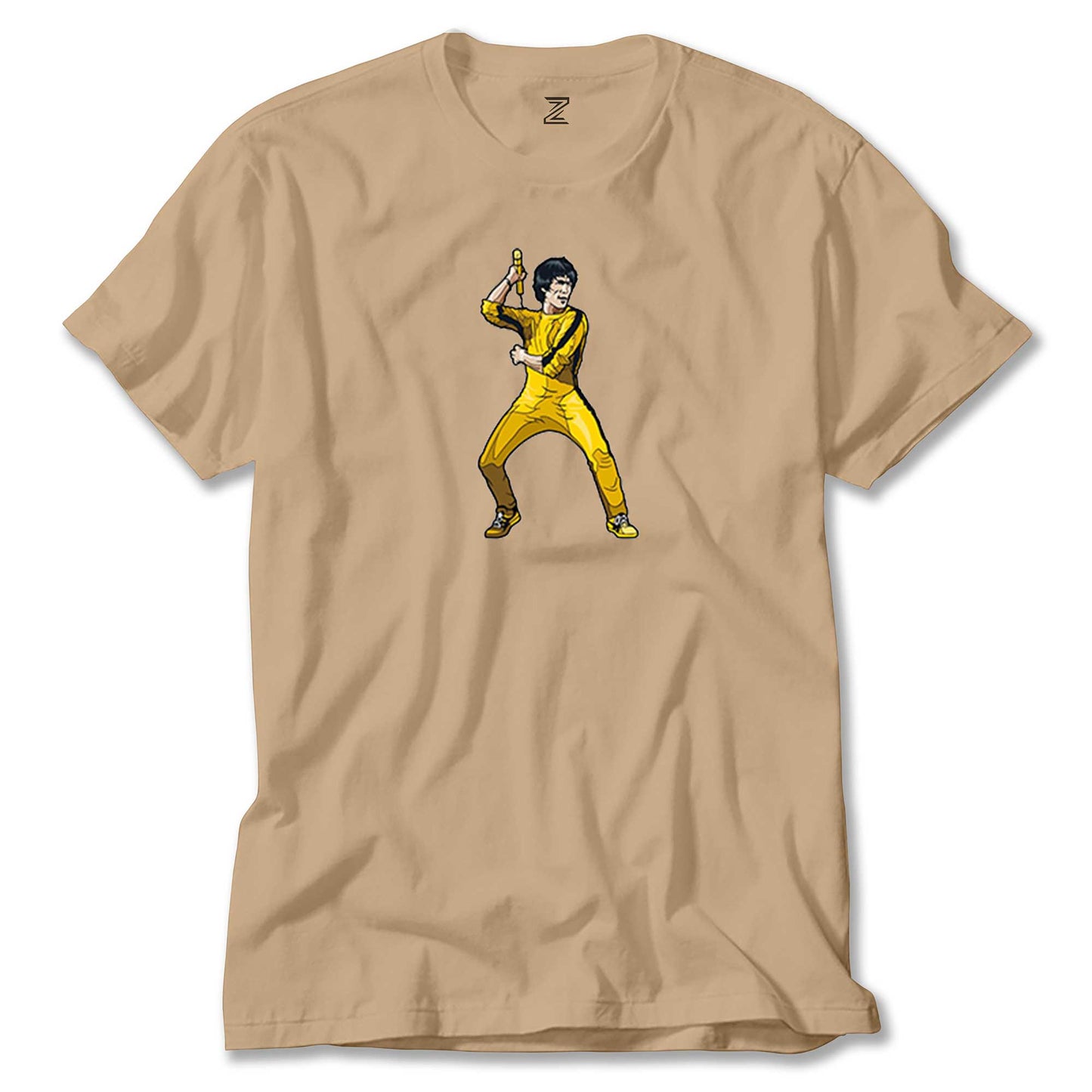 Bruce Lee Face for fight Renkli Tişört