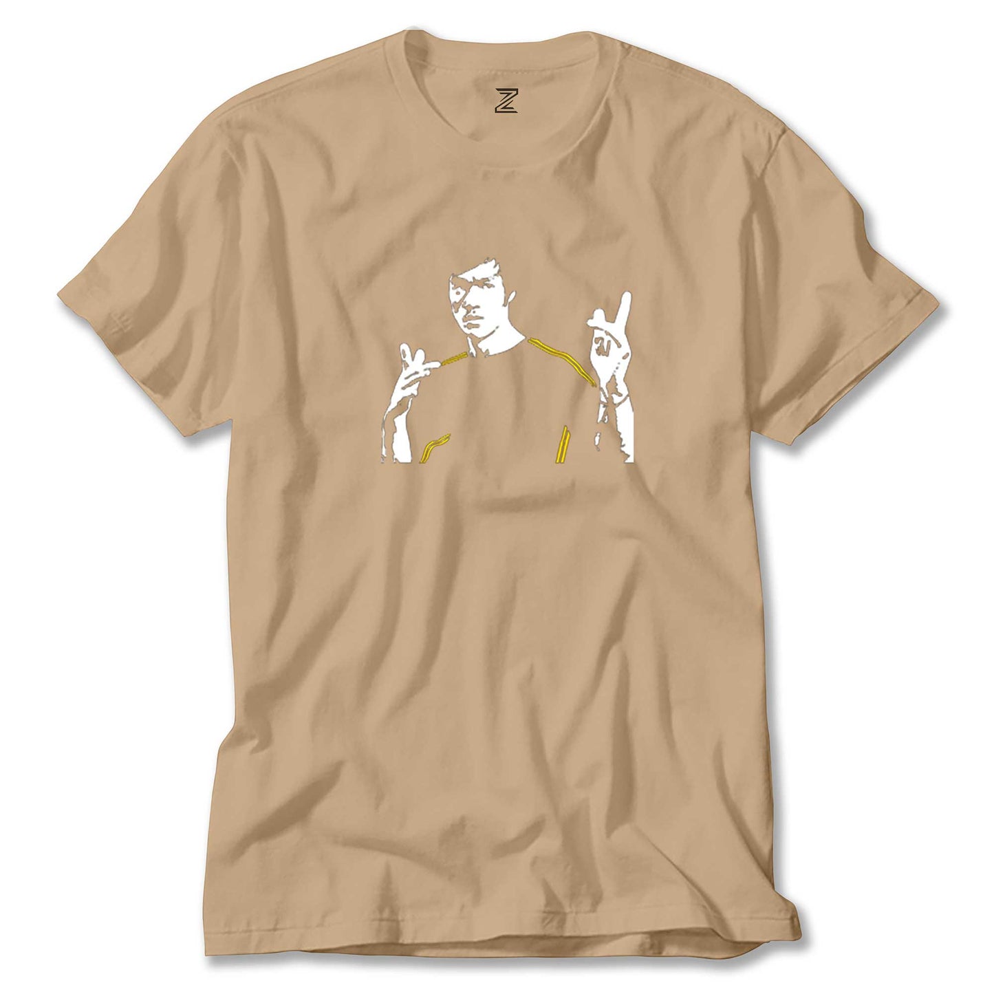 Bruce Lee Figure renkli tişört