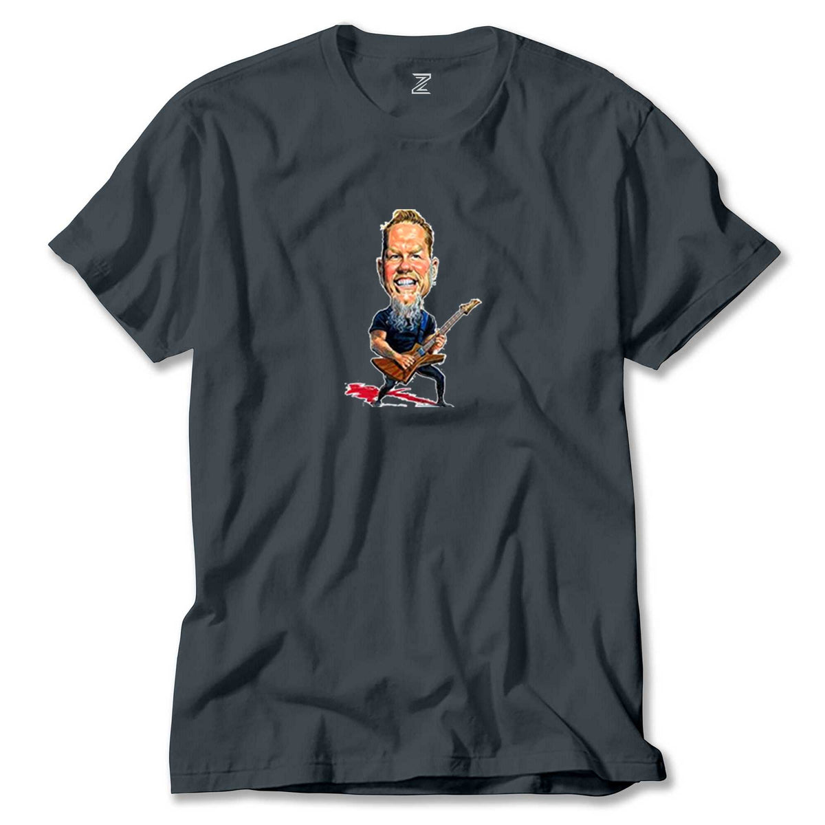 Metallica James Hetfield Cartoon renkli tişört