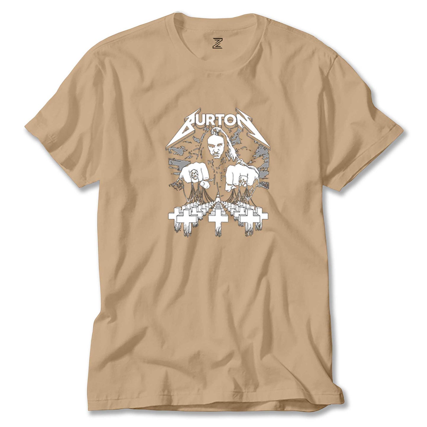 Metallica Cliff Burton Face Renkli Tişört