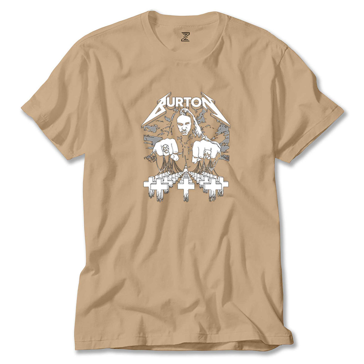 Metallica Cliff Burton Face Renkli Tişört
