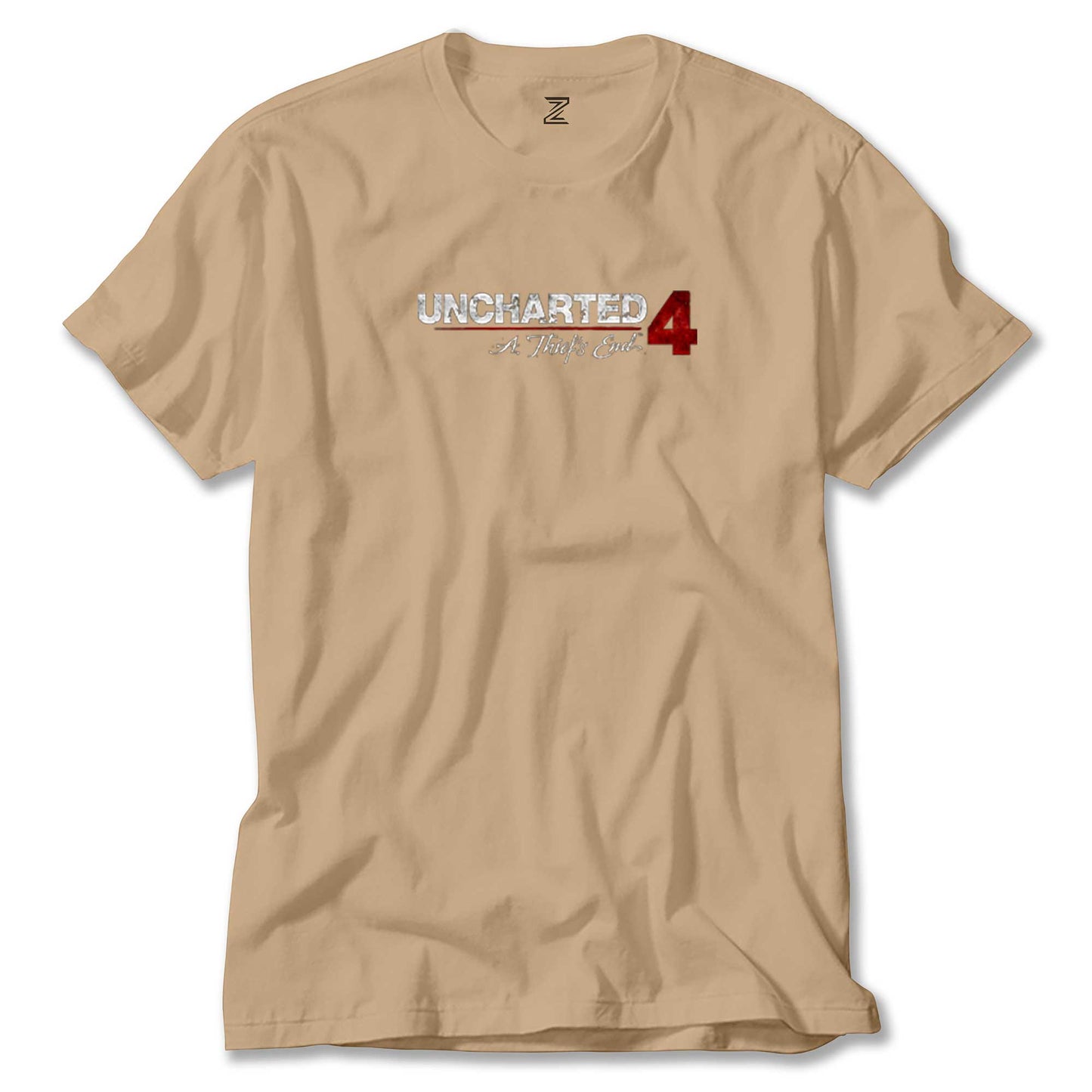 Uncharted 4 Logo renkli tişört