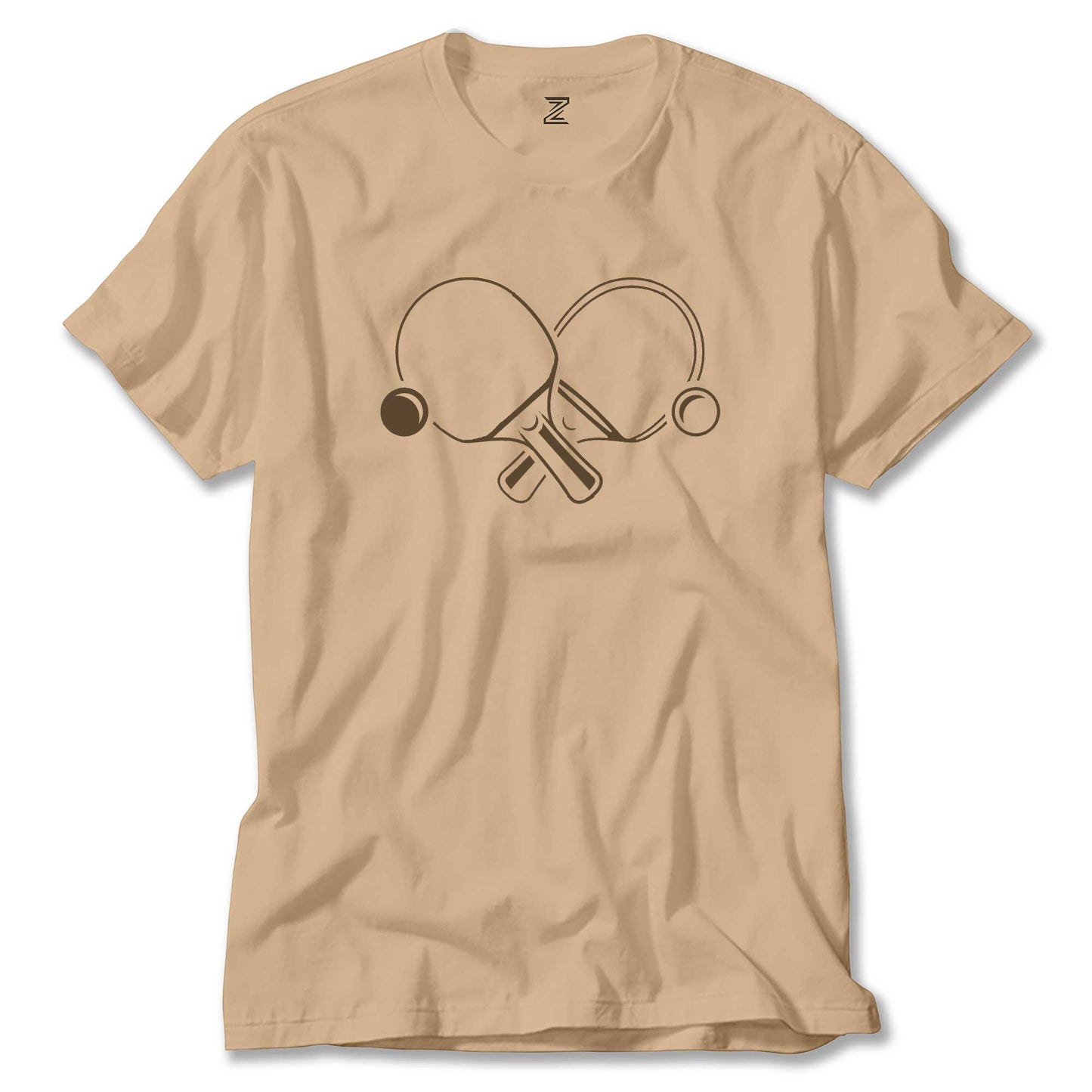 Ping Pong Rackets Soft renkli tişört