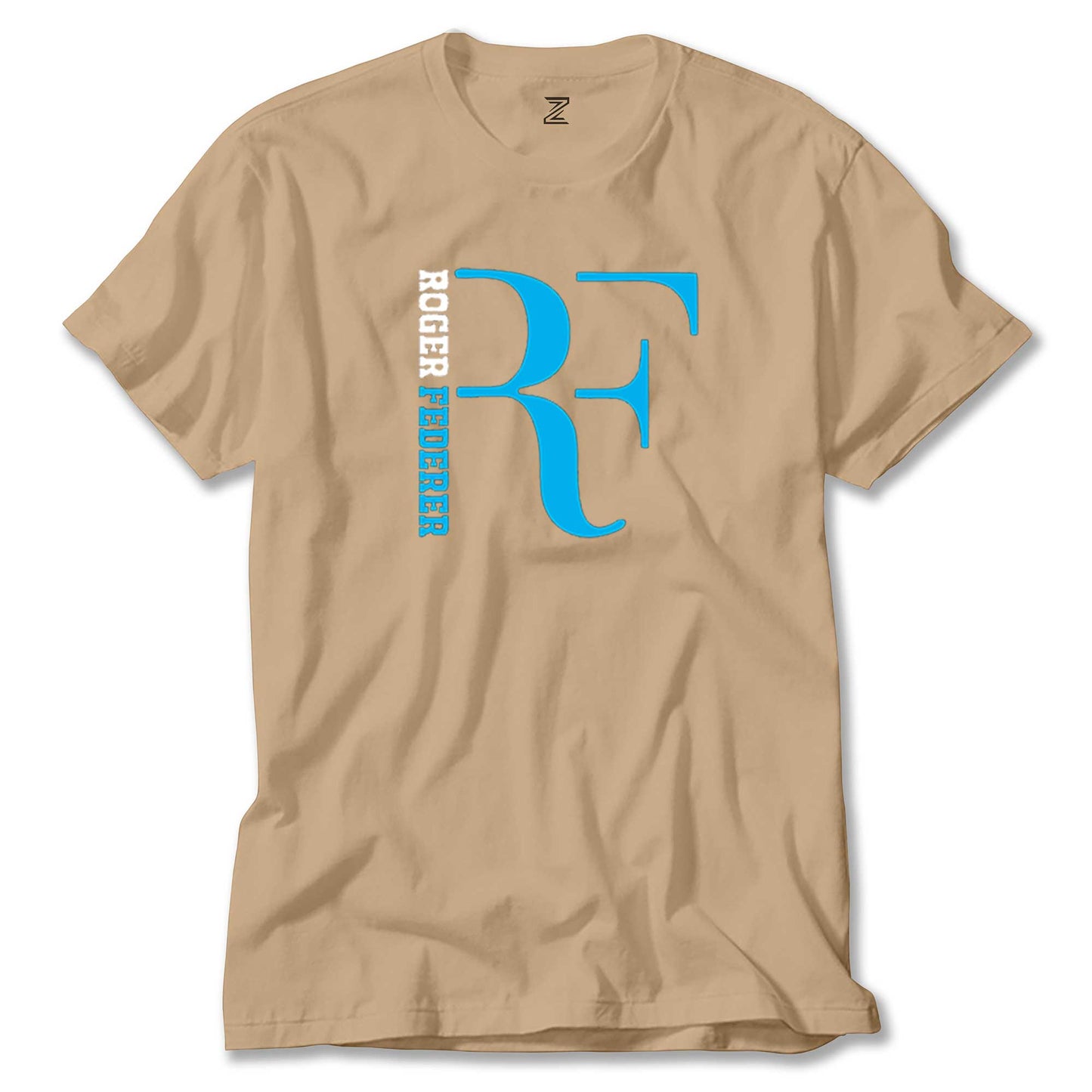 Roger Federer Blue Logo Renkli Tişört